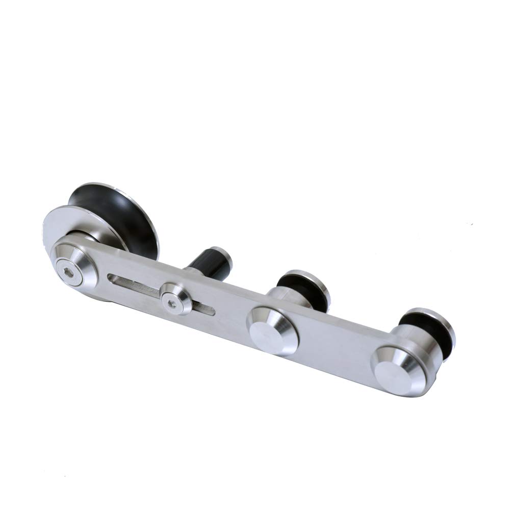 11FT Stainless Steel Sliding Double Barn Door Hardware Track Kit - Heavy Duty Round Hanger Design for Easy Installation | Perfect for Farmhouse, Loft & Rustic Home Decor