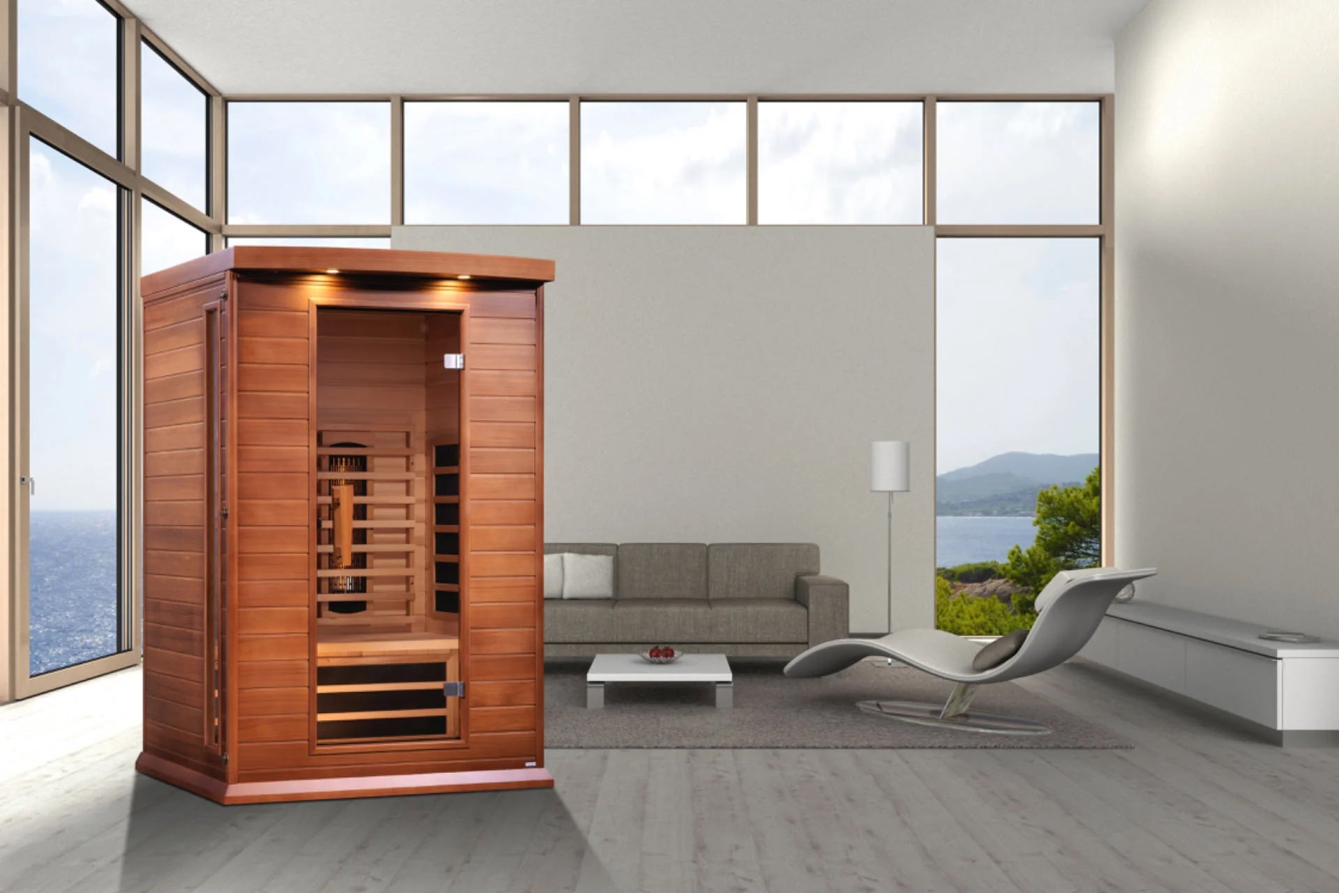 Maxxus 2-Person Full Spectrum FAR Infrared Sauna - Canadian Red Cedar Wood - Perfect for Home Relaxation & Detox Therapy