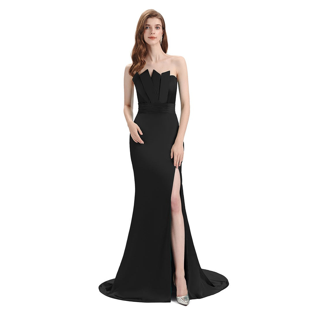 Affordable Mismatched Black Mermaid Bridesmaid Dresses - WG932 | Elegant Formal Wedding Party Attire for Bridesmaids & Special Occasions