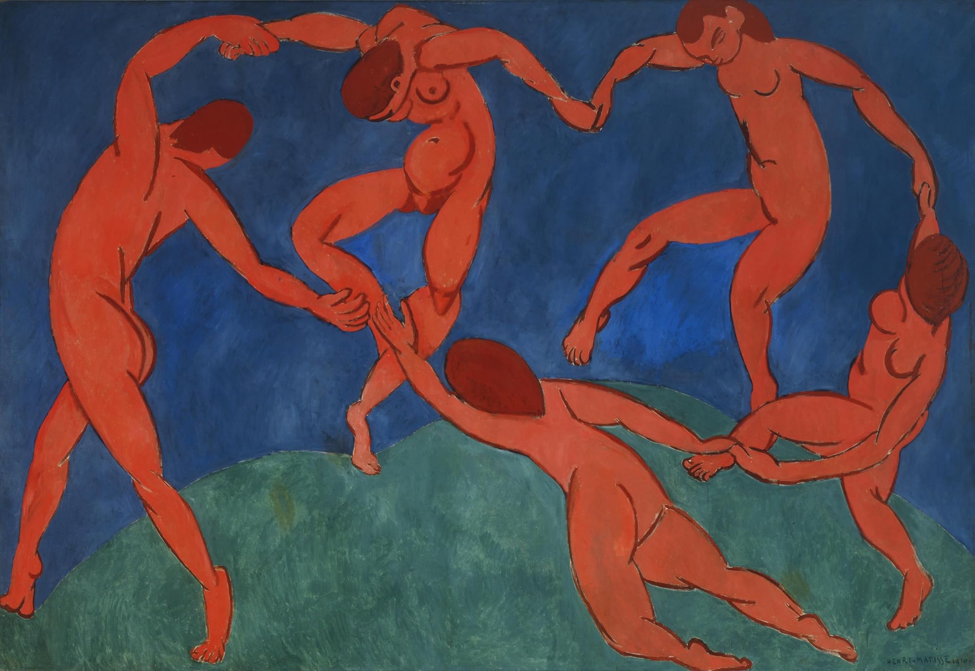 Henri Matisse The Dance Poster Print - 24x36 Inches Famous Art Reproduction - Perfect for Living Room, Bedroom & Office Wall Decor