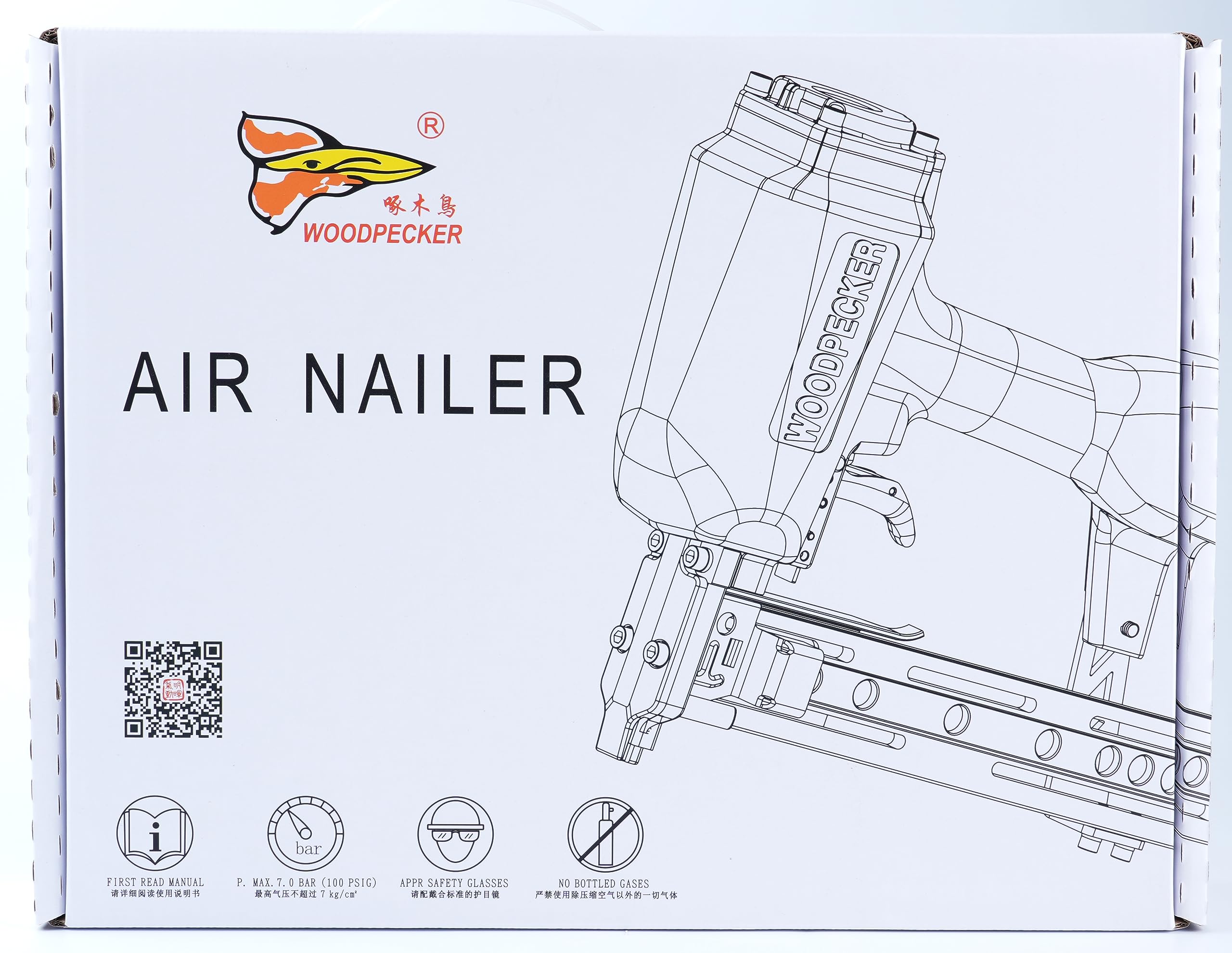 WTB60 Heavy Duty Pneumatic Nail Puller Gun - Air Powered Nail Remover Tool for 0.197