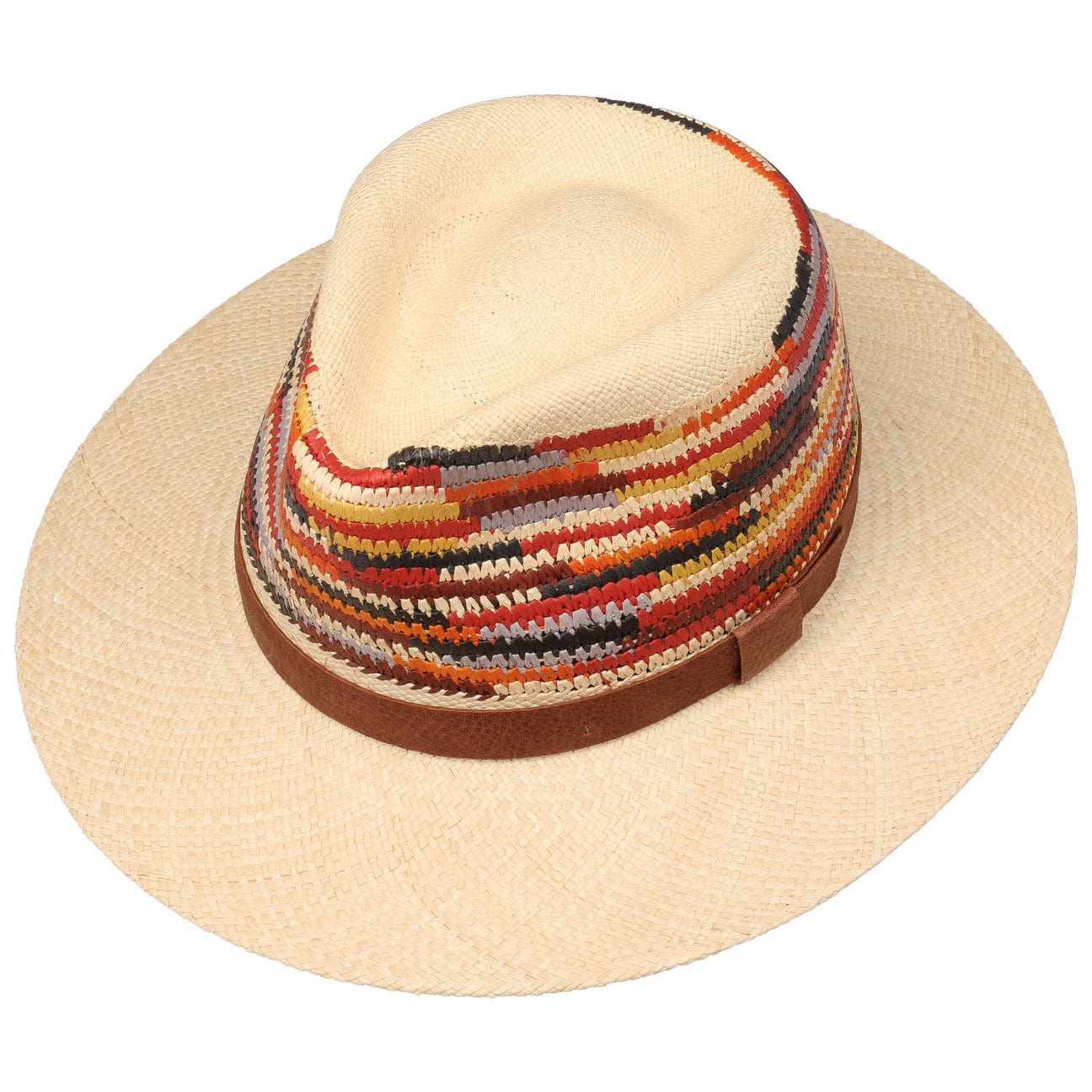 Bailey 1922 Multicolor Panama Hat for Men & Women - Summer Beach, Garden Party & Outdoor Sun Protection Accessory