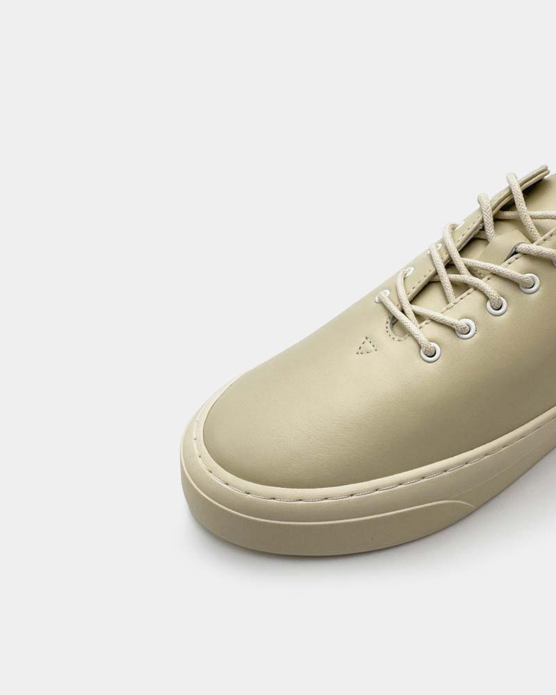Premium Creamy Calfskin Platform Sneakers - Women's Classic Casual Shoes for Everyday Wear | Comfortable Walking Shoes for Work, Travel & Street Style Fashion