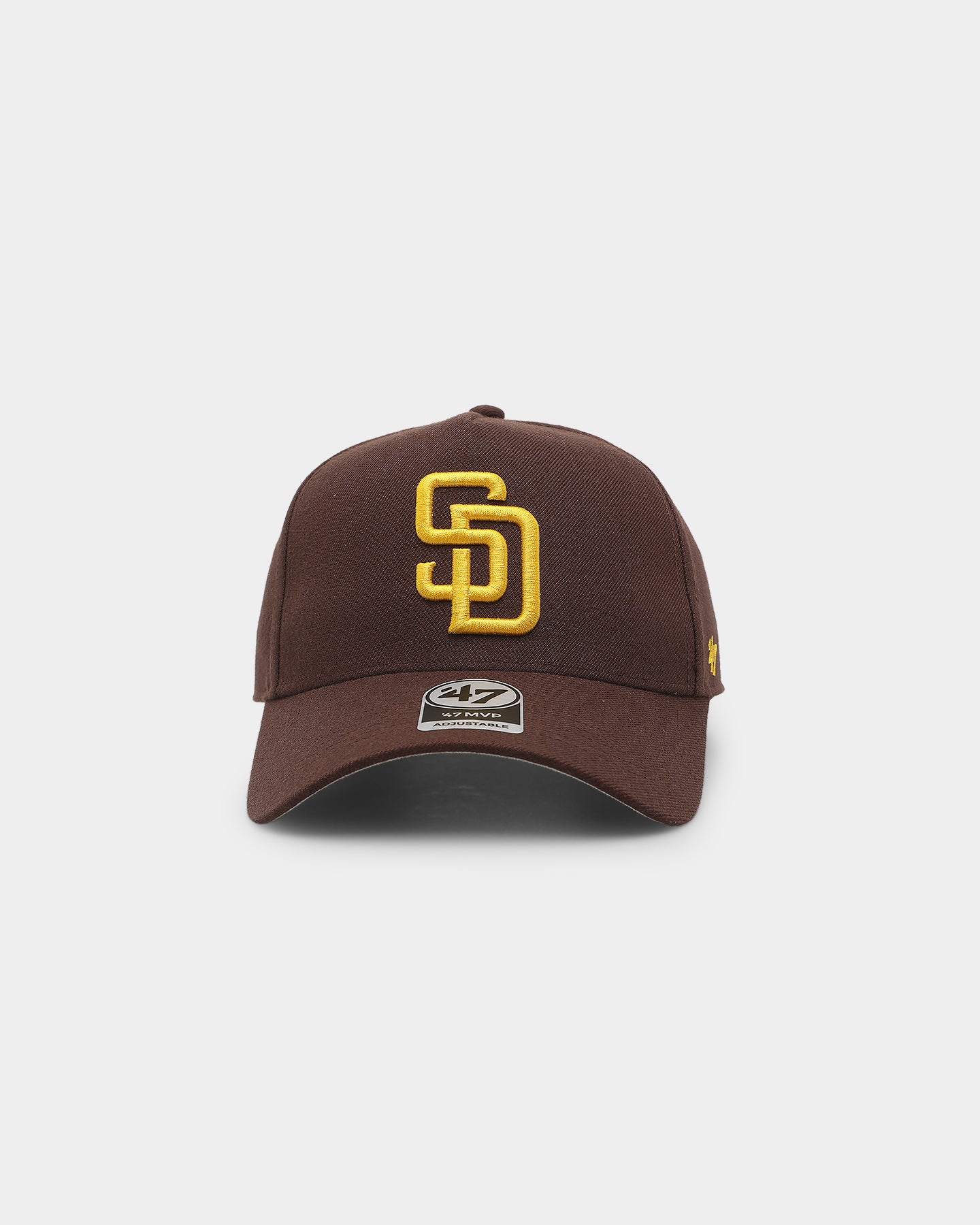 47 Brand San Diego Padres 47 MVP DT Snapback Adjustable Baseball Cap - Brown Vintage Style Hat for Men & Women - Perfect for Baseball Games, Streetwear Fashion & Casual Outings