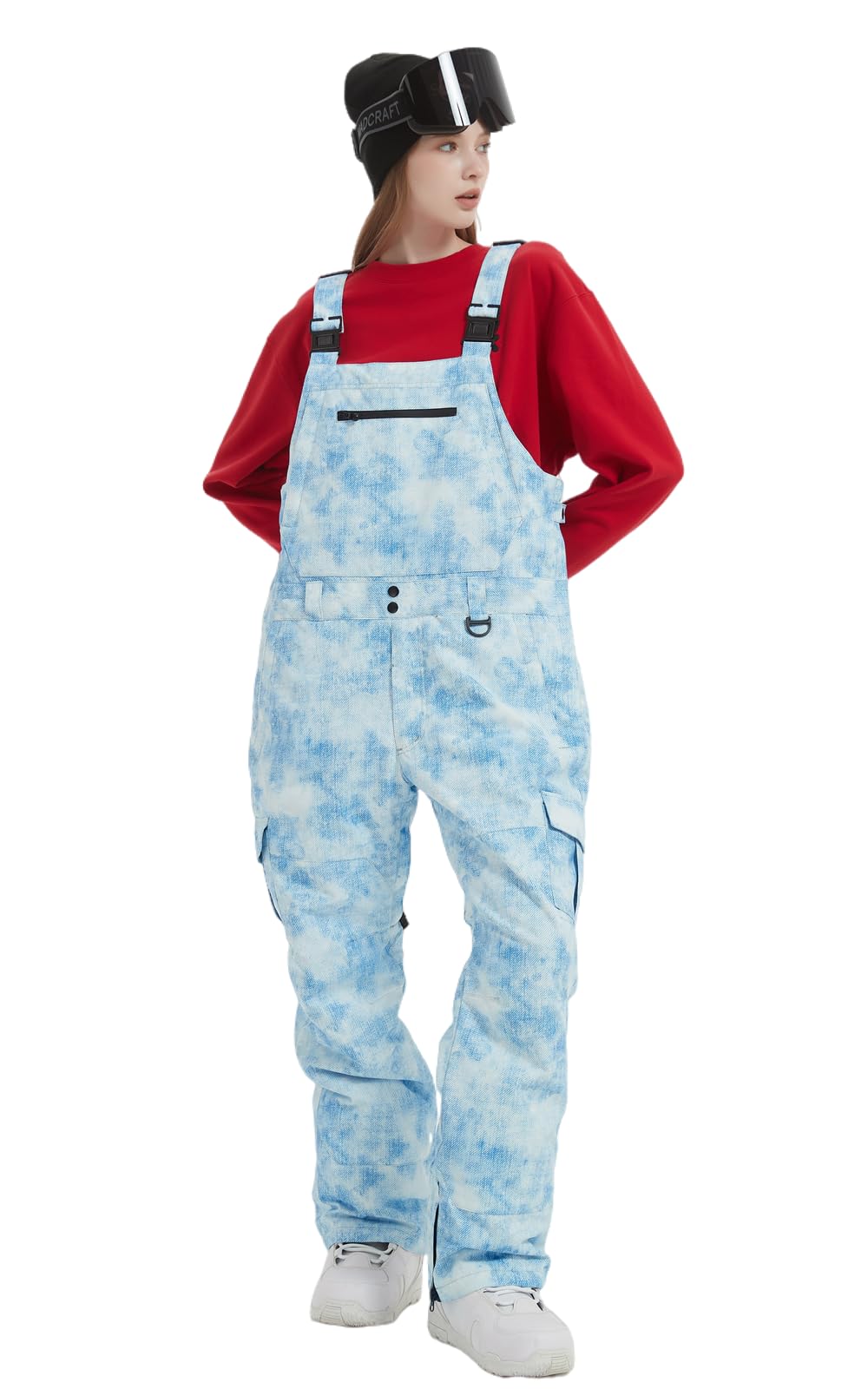 **Men's & Women's Waterproof Snow Bib Overalls - Adjustable Windproof Ski Pants with Insulation for Warmth - Perfect for Skiing, Snowboarding & Winter Outdoor Activities**
