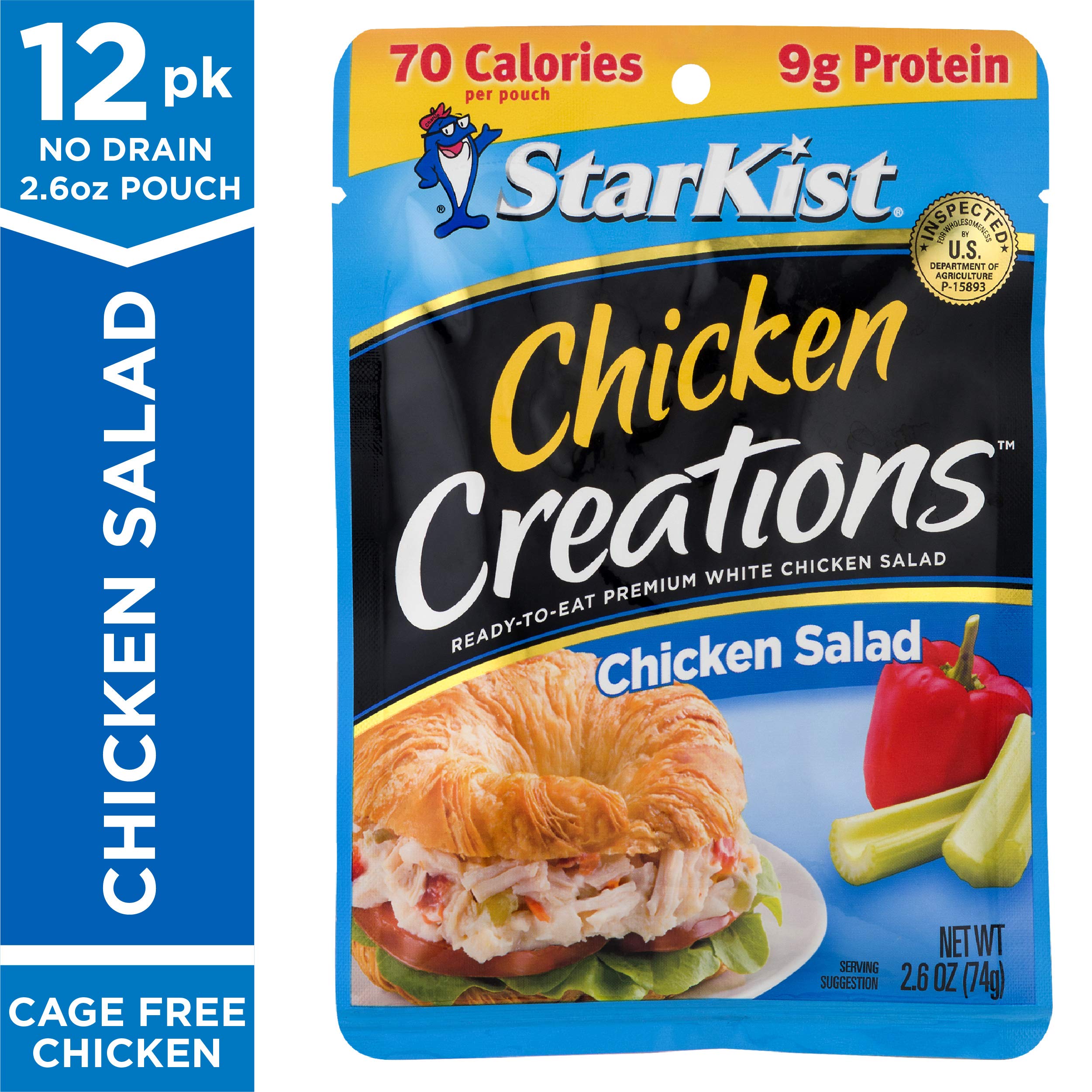 StarKist Chicken & Tuna Creations Variety Pack - 12 Protein-Packed Pouches | Ready-to-Eat Meals for Camping, Office Lunches & Emergency Food Supply