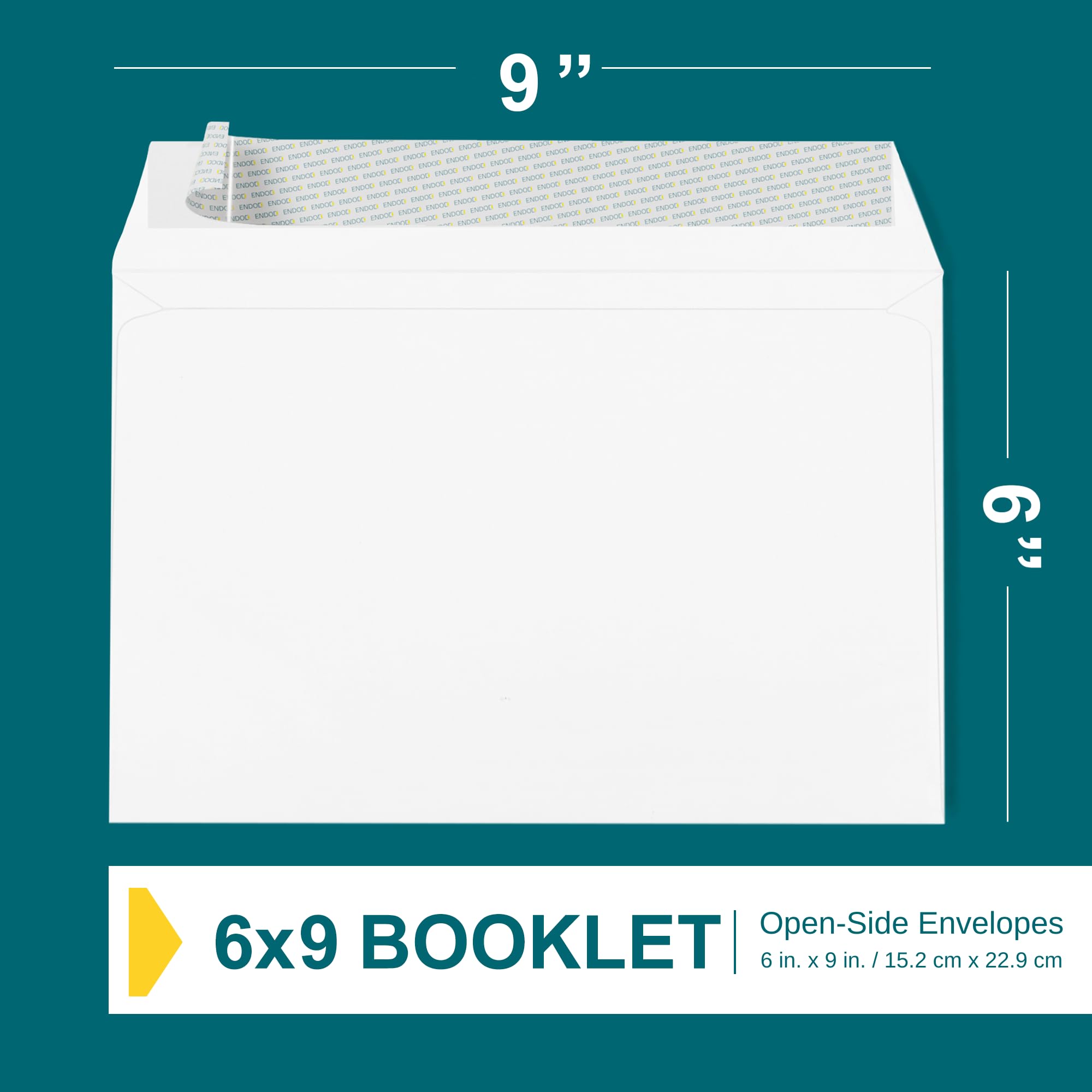 6x9 Booklet Envelopes 250 Pack - Self Seal Mailing Envelopes with Peel & Seal Closure - 28 lb White Letter Envelopes for Business, Office & Personal Use - Perfect for Mailing Documents, Invoices, Greeting Cards & Brochures