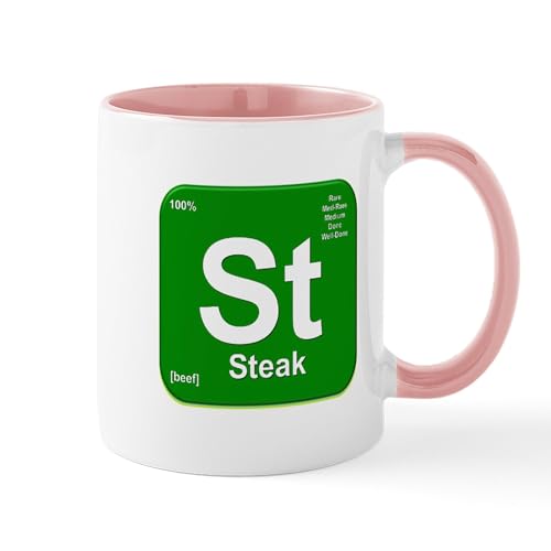 White/Pink Inside - St (Steak) Element Mug