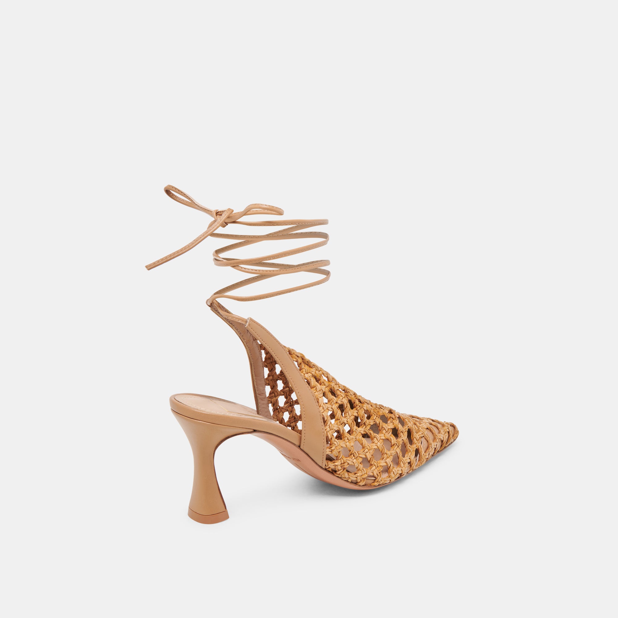 GESICA Women's Natural Woven High Heels - Comfortable Dress Sandals for Weddings, Parties & Evening Events