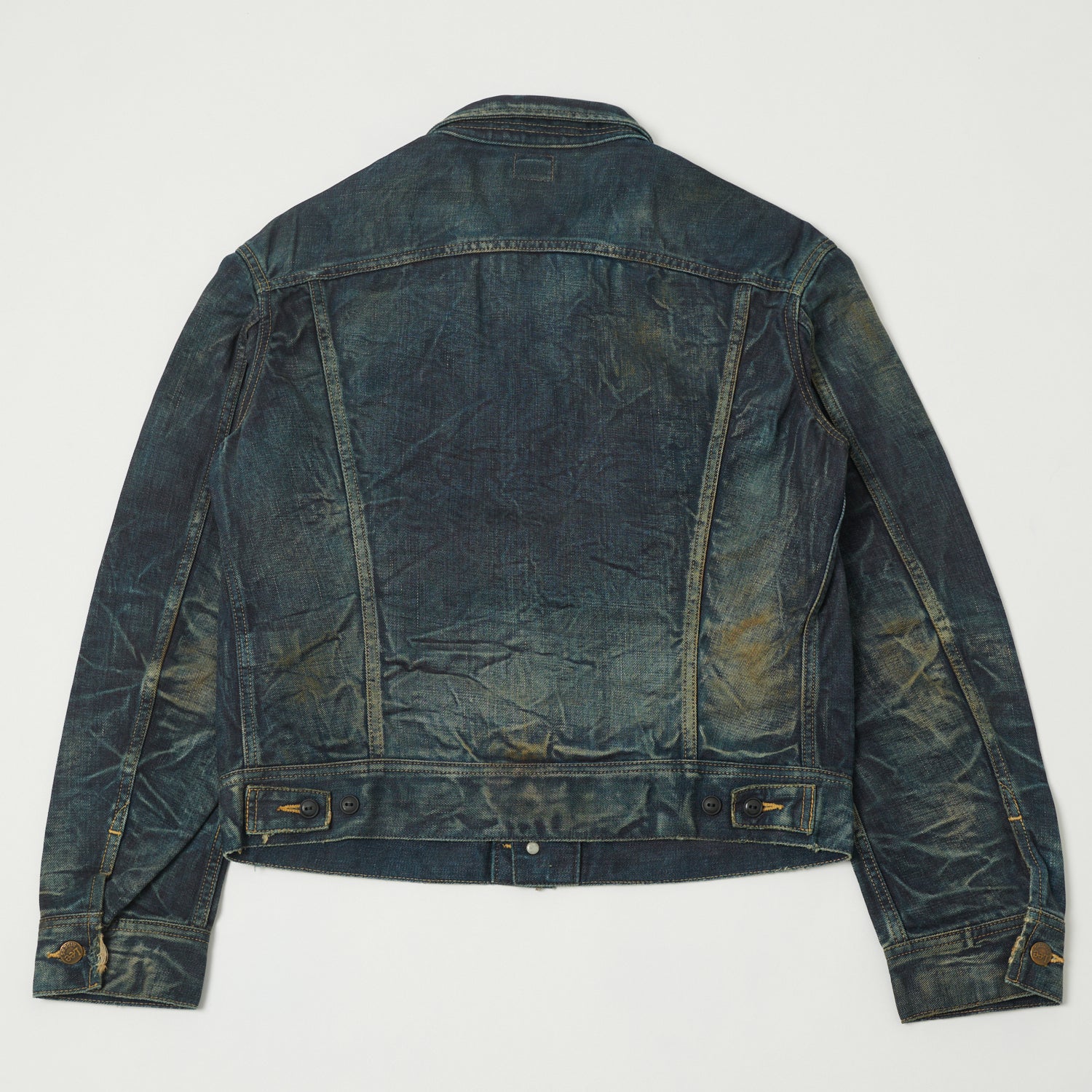 Lee Archives 1946 'Riders' 101J Vintage Denim Jacket - Heavy Wash Distressed Style - Perfect for Casual Outfits & Retro Fashion Looks