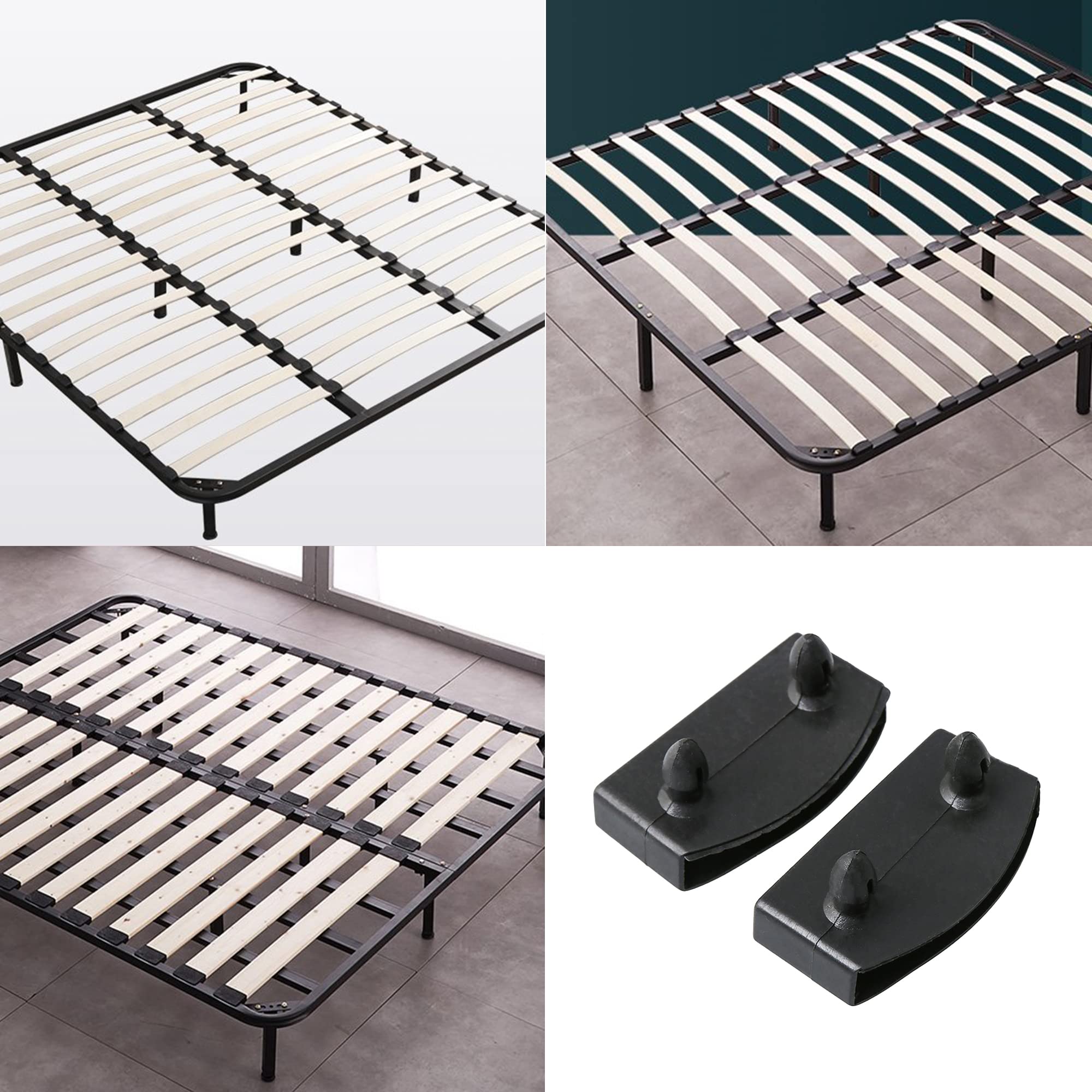 BQLZR Bed Slat End Caps Holders - 50 Pack Plastic Replacement for Wooden Slats Bed Base - Secure & Stabilize Bed Frame for Better Sleep Support