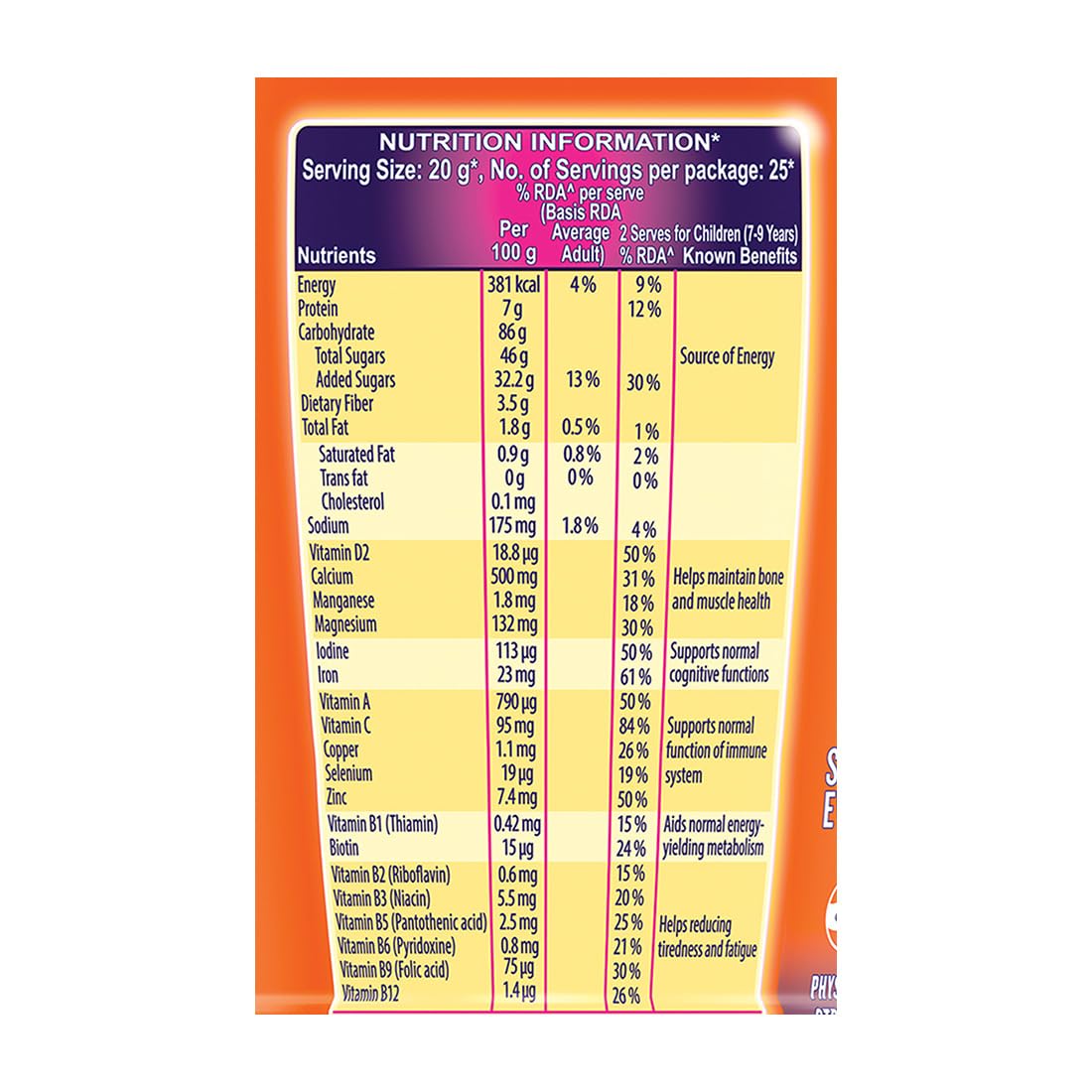 Bournvita Chocolate Nutrition Drink Powder - 500g Jar | Rich in Vitamins & Minerals | Perfect for Breakfast, Post-Workout & Kids' Nutrition