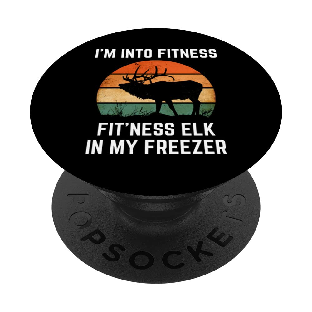 Elk Hunting PopSockets Swappable PopGrip - Fitness & Outdoor Enthusiast Gift - Perfect for Gym, Hiking & Hunting Accessories