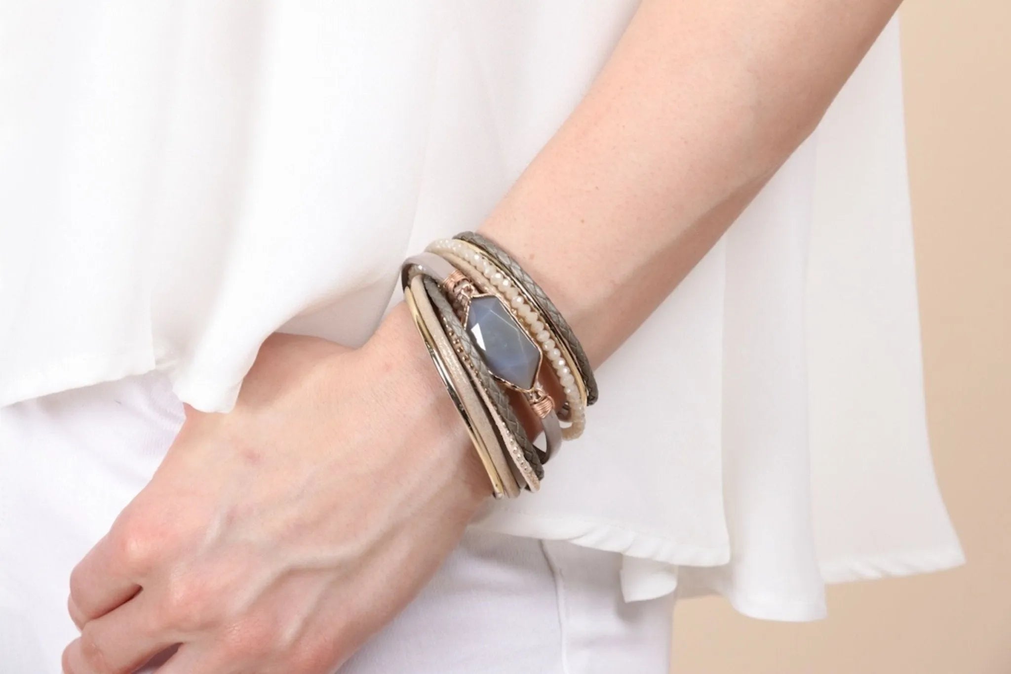 Endless Dream Double Wrap Bracelet for Women - Adjustable Boho Beaded Friendship Jewelry - Perfect for Gifts, Layering & Everyday Wear