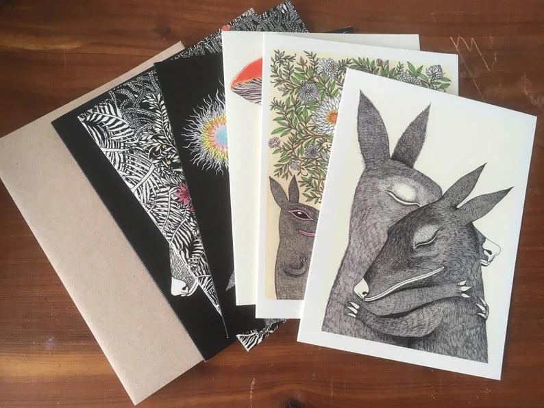 Fox and Comet Greeting Cards by Magda Boreysza - Handmade Birthday, Thank You & Holiday Cards for All Occasions | Perfect for Weddings, Anniversaries & Special Events