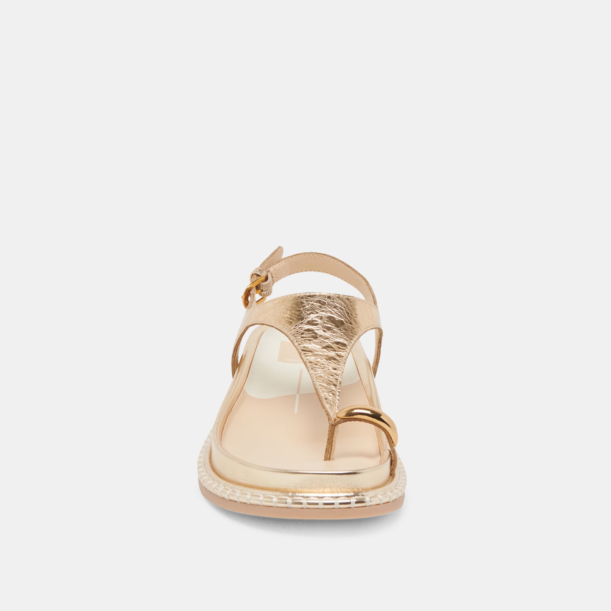 STEFAN Distressed Leather Sandals for Women - Gold Gladiator Sandals for Summer, Beach, and Casual Outfits