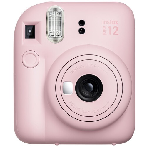 FUJIFILM INSTAX MINI 12 Instant Film Camera - Blossom Pink | Portable Instant Camera for Travel, Parties, Weddings & Everyday Memories