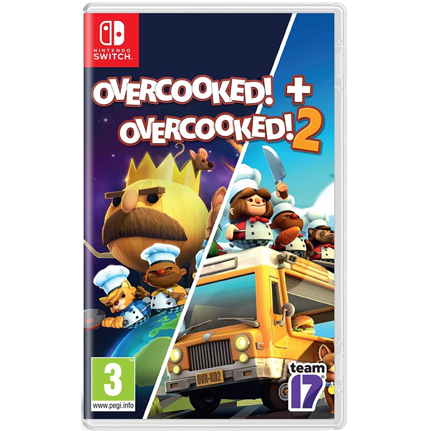 Overcooked 1 Special Edition & Overcooked 2 Bundle for Nintendo Switch - Fun Multiplayer Cooking Game for Parties & Family Game Nights