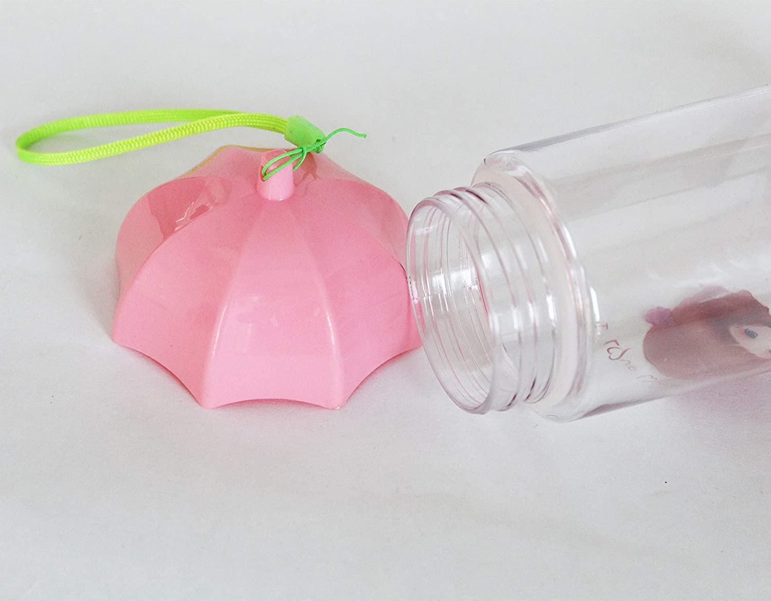 BPA-Free Plastic Water Bottle for Kids - 400ml Pink Tied Ribbons Design | Reusable School, Picnic & Birthday Party Gift for Boys and Girls | Ideal for Daily Hydration, Outdoor Activities & Party Favors