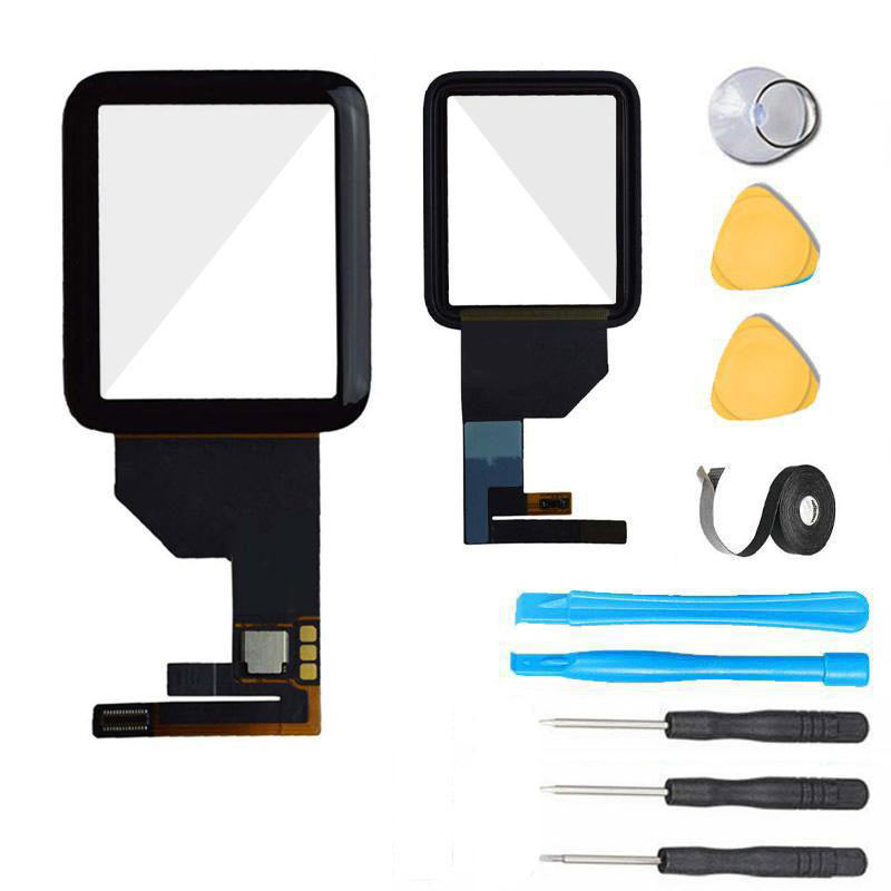 Apple Watch Series 1 (42mm) Screen Replacement Kit - Premium Tempered Glass & Touch Digitizer for Repair - Black | DIY Fix for Cracked/Damaged Display | Perfect for Home, Office or Gym Use