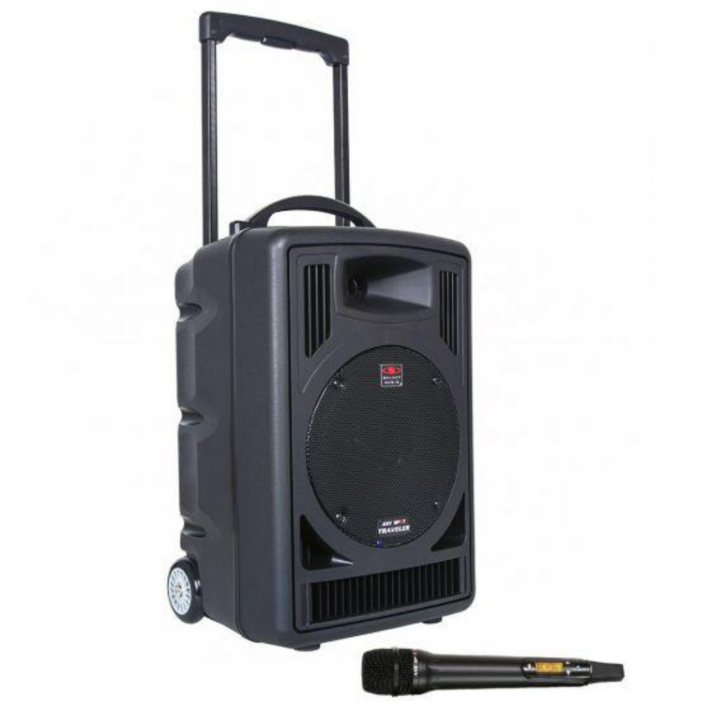 Galaxy Audio Traveler TV10 Portable Bluetooth Speaker with Handheld Microphone - Wireless PA System for Outdoor Events, Parties, and Travel