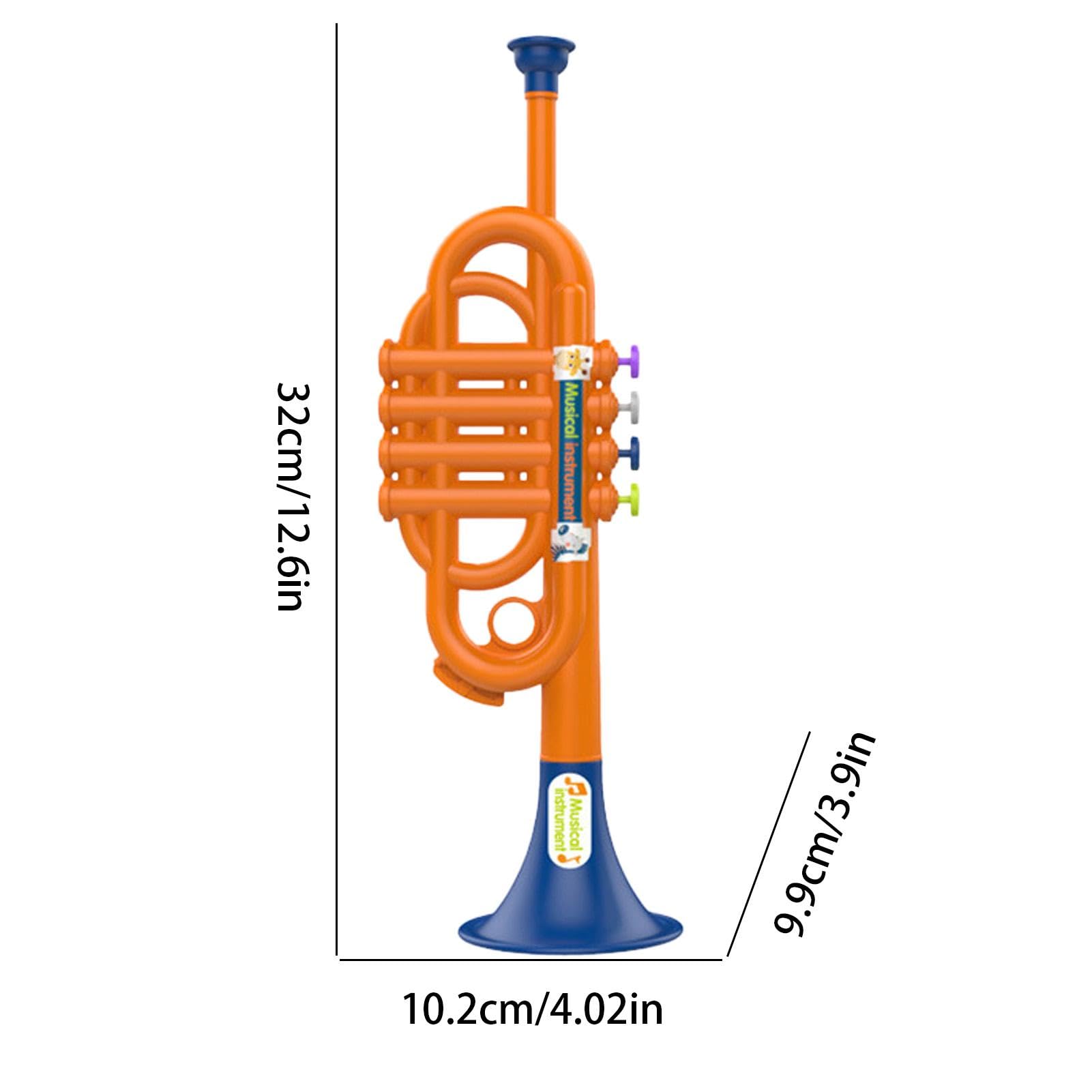Best Trumpet Toy for Kids - Educational Musical Instrument for Boys & Girls | Realistic Simulated Trumpet for Toddlers & Preschoolers | Perfect for Early Childhood Development, Music Learning & Pretend Play
