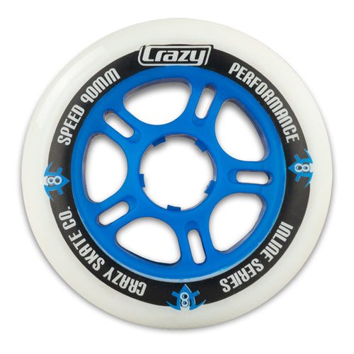 90mm 80A High-Performance Inline Skate Wheels - Perfect for Speed Skating, Roller Hockey & Outdoor Fitness Training