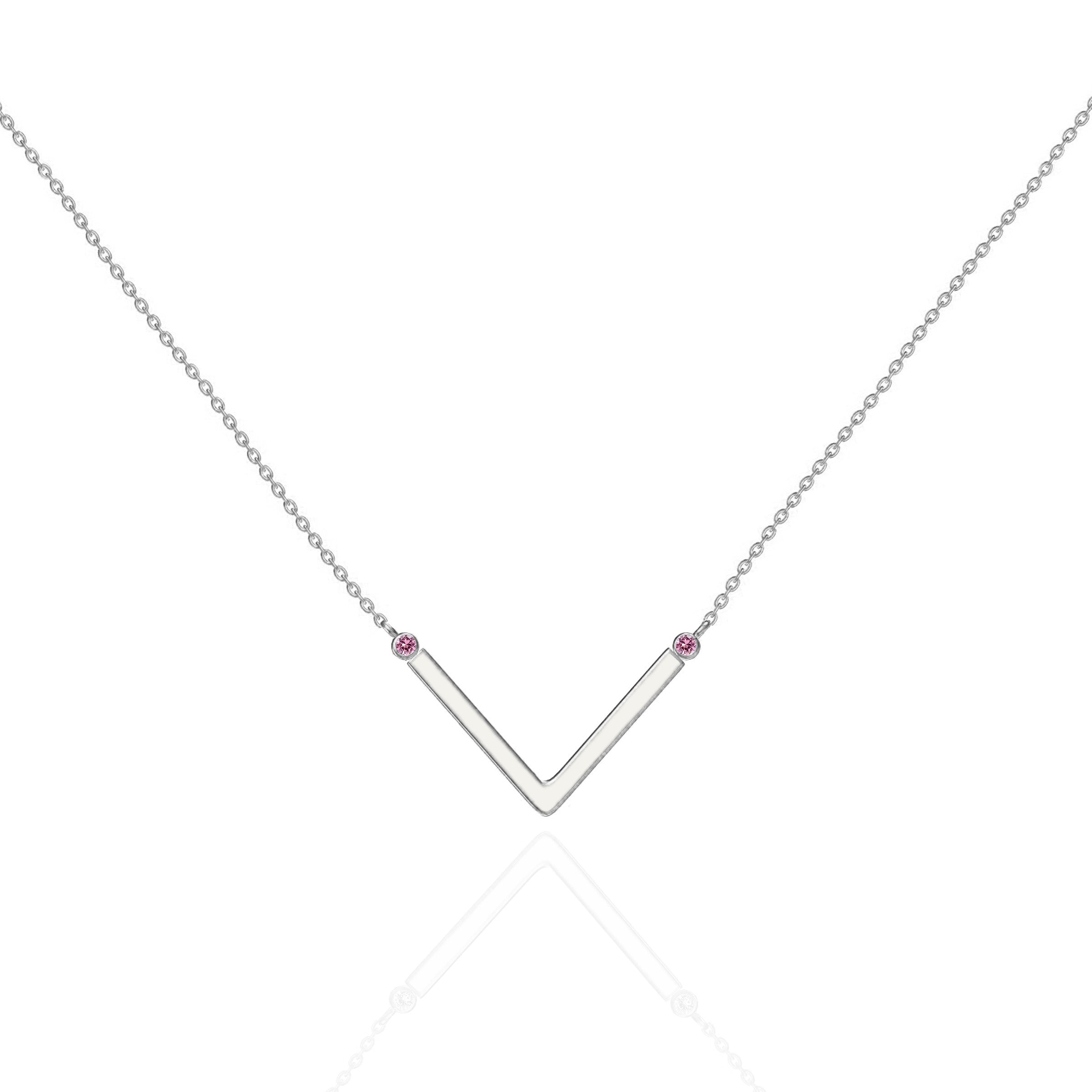 Personalized V-Shaped Birthstone Breastmilk Necklace - Custom Keepsake Jewelry for Moms, Perfect for Mother's Day Gifts & Breastfeeding Memory Preservation