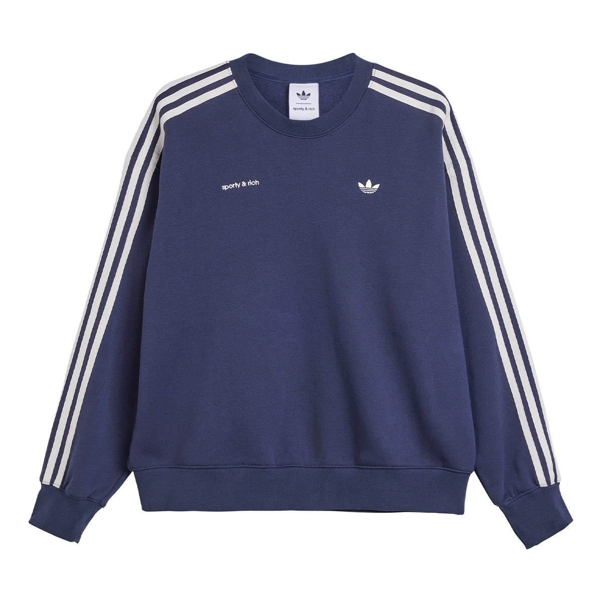 Sporty & Rich Navy Sweatshirt - Cozy & Stylish Pullover for Casual Wear, Gym, and Street Fashion