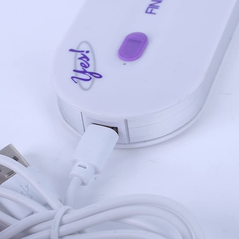 Women's Laser Rechargeable Epilator - Pain-Free Hair Removal Device with Smooth Touch & Sensor Light Technology | White | Medium Packaging | Perfect for Smooth Legs, Underarms & Bikini Line at Home