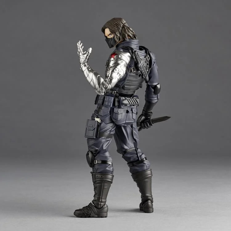 Amazing Yamaguchi Revoltech Winter Soldier Action Figure NR026 - Collectible Marvel Superhero Toy for Display & Play