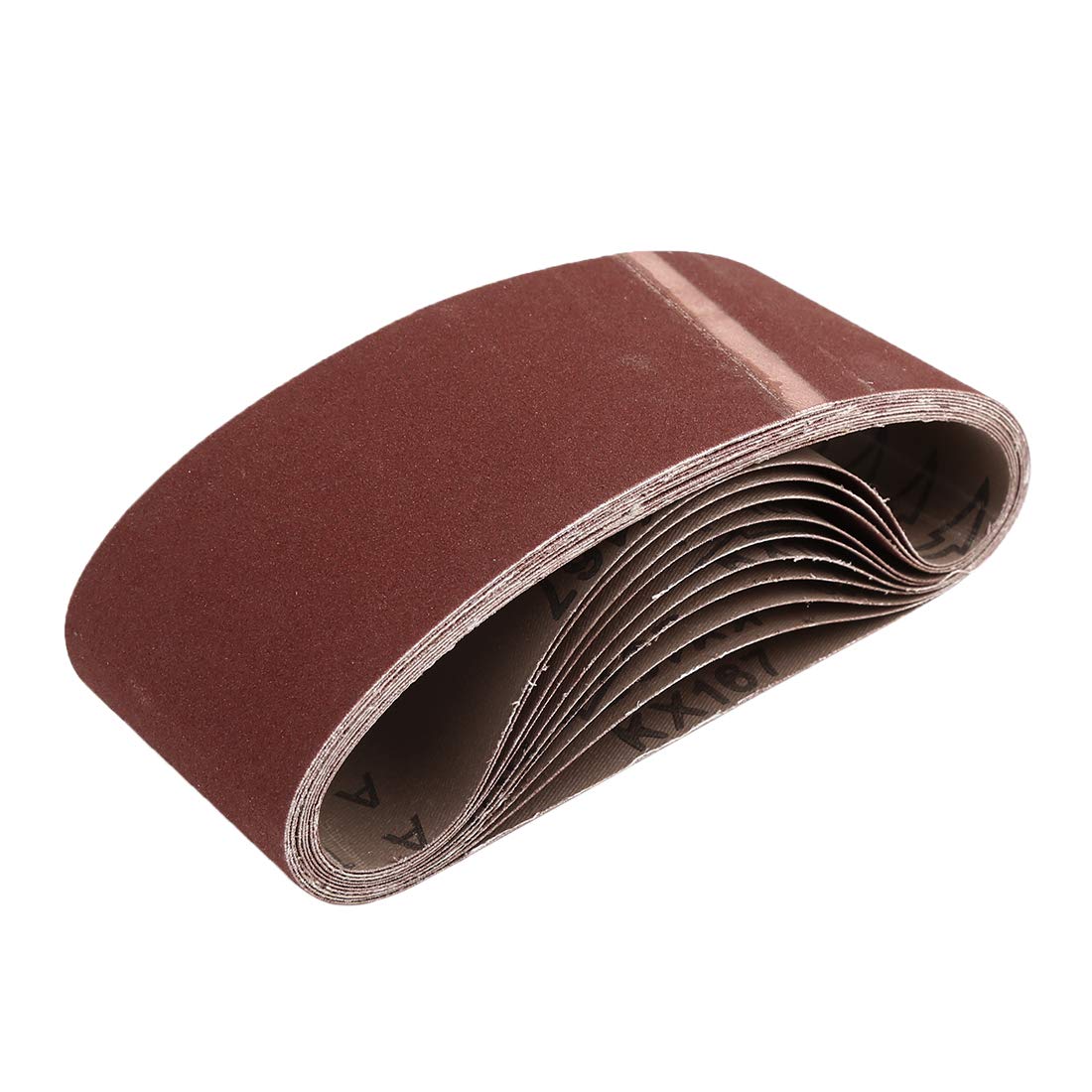 uxcell 3 x 18 Inch 180 Grit Aluminum Oxide Sanding Belts - 10 Pack for Portable Belt Sander - Woodworking, Metal Polishing & DIY Projects