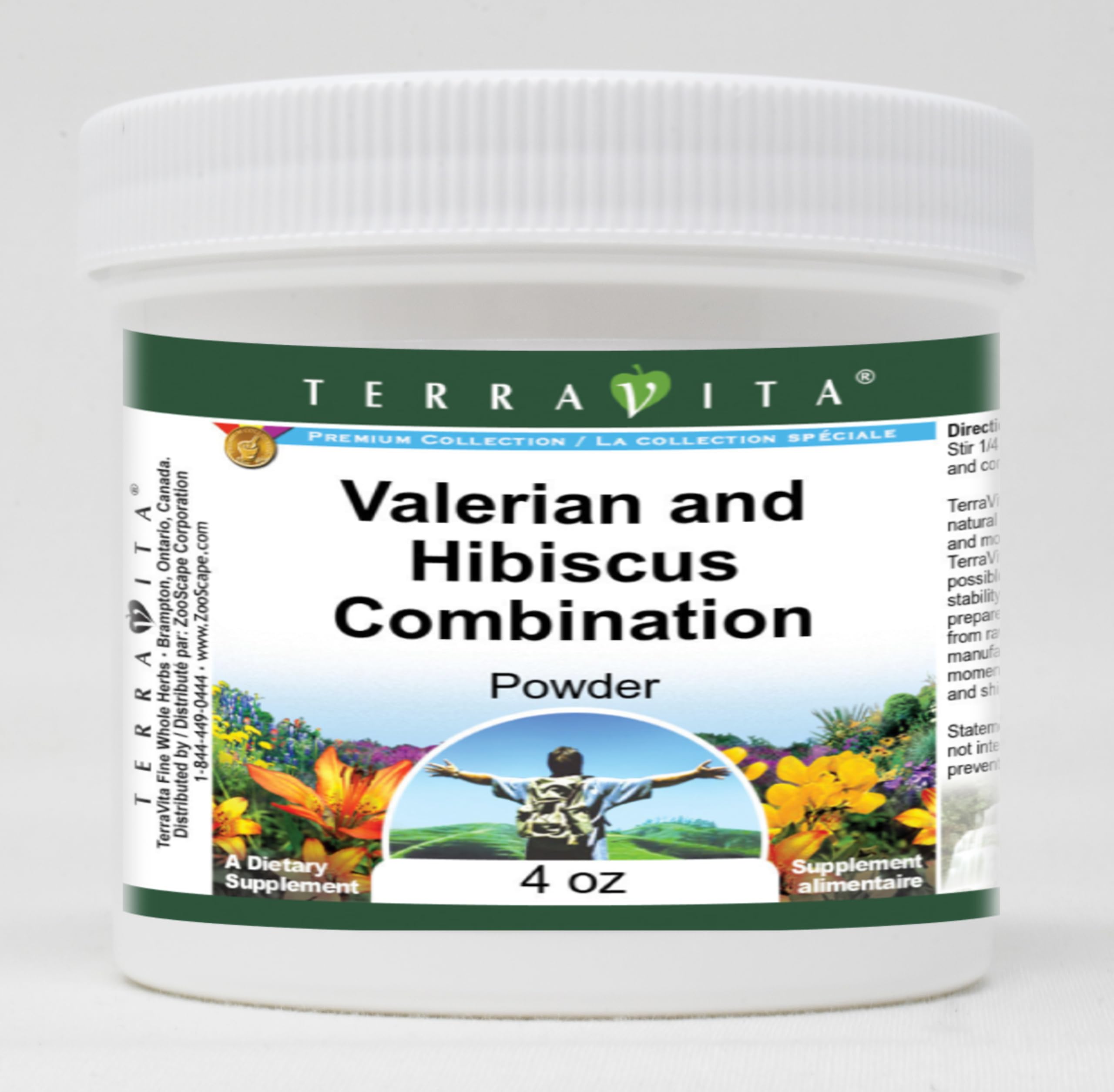 Valerian and Hibiscus Herbal Tea Powder - 4 oz (ZIN: 513503) | Natural Sleep Aid & Stress Relief | Perfect for Relaxation Before Bed or Anytime Stress Relief