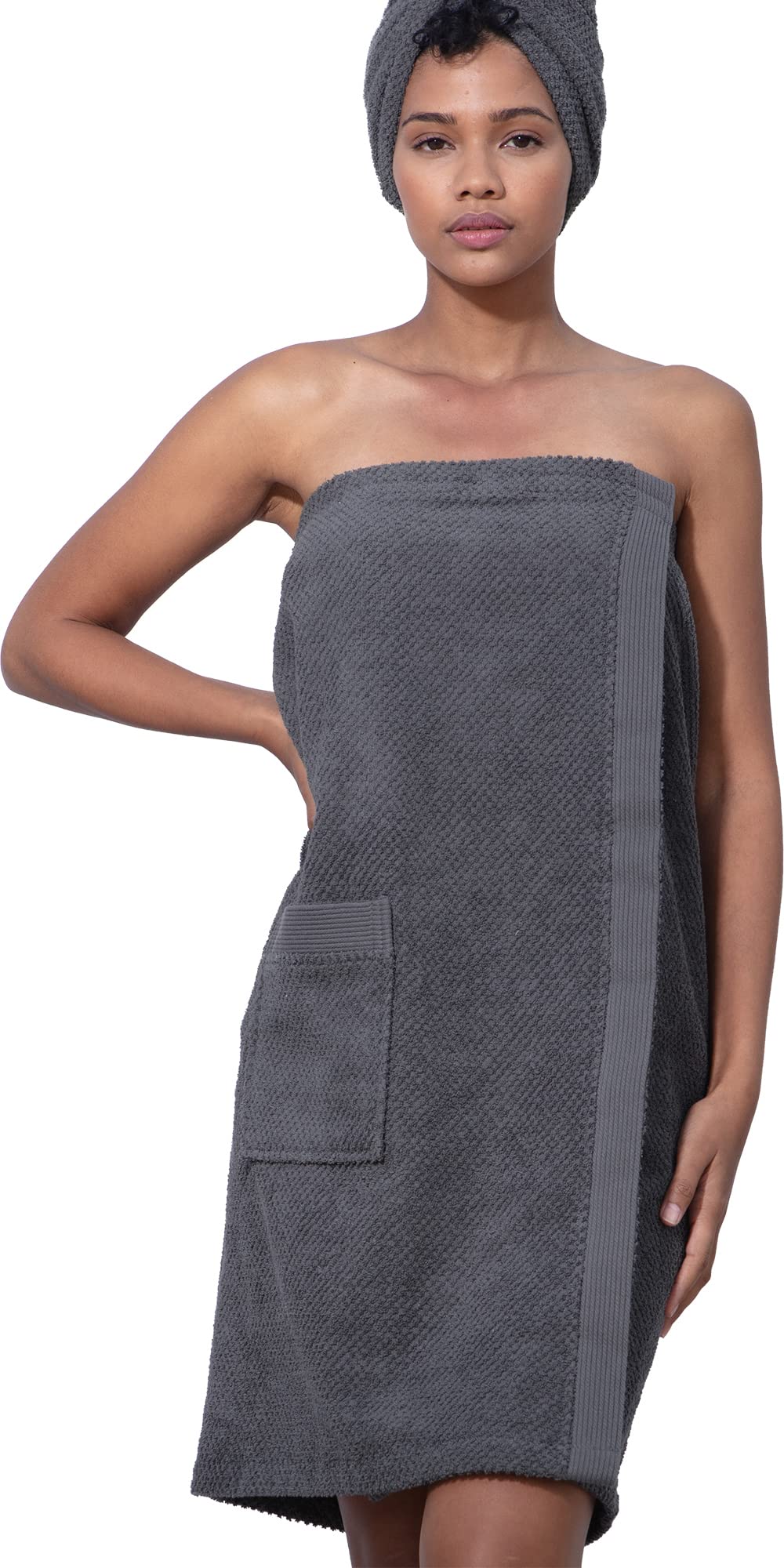 Luxury Spa Towel Wrap for Women - 100% Turkish Cotton Bathrobe with Adjustable Belt - OEKO-TEX® Certified Soft Body Towel - Perfect for Spa, Beach & Home Relaxation