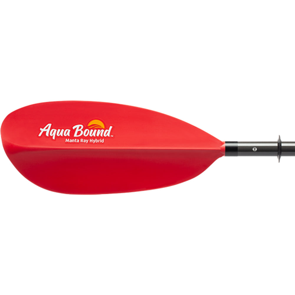 Aqua Bound Manta Ray Hybrid Posi Lock 4-Piece Kayak Paddle - Lightweight & Durable for Touring, Fishing & Recreational Kayaking