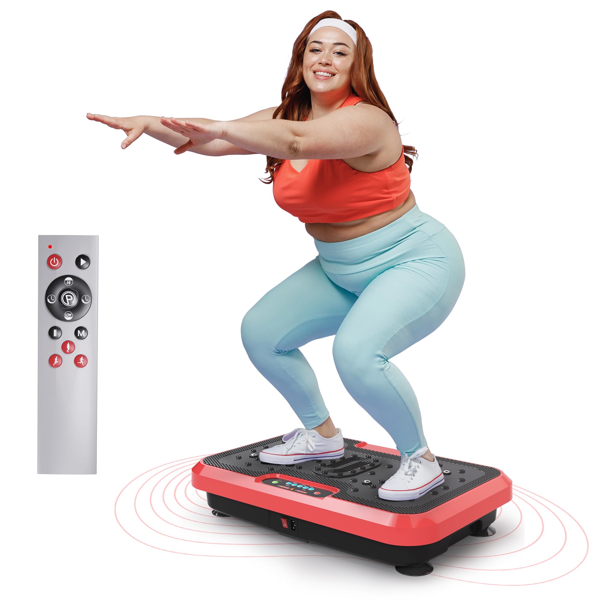 Vibration Plate Exercise Machine for Lymphatic Drainage & Weight Loss - Power Plate Vibration Platform for Body Toning, Cellulite Reduction & Wellness - Whole Body Vibration Trainer for Home Gym - Perfect for Post-Workout Recovery & Relaxation