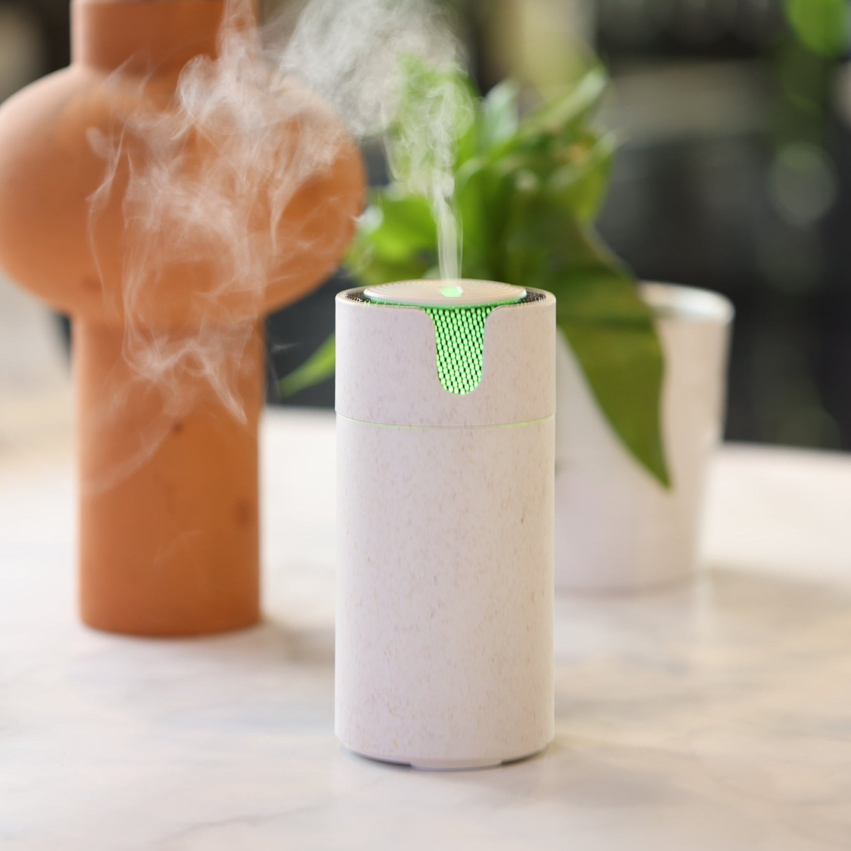 Aroma Recharge Cordless Diffuser with Essential Oils - Portable Ultrasonic Humidifier for Home, Office, Yoga & Spa Relaxation