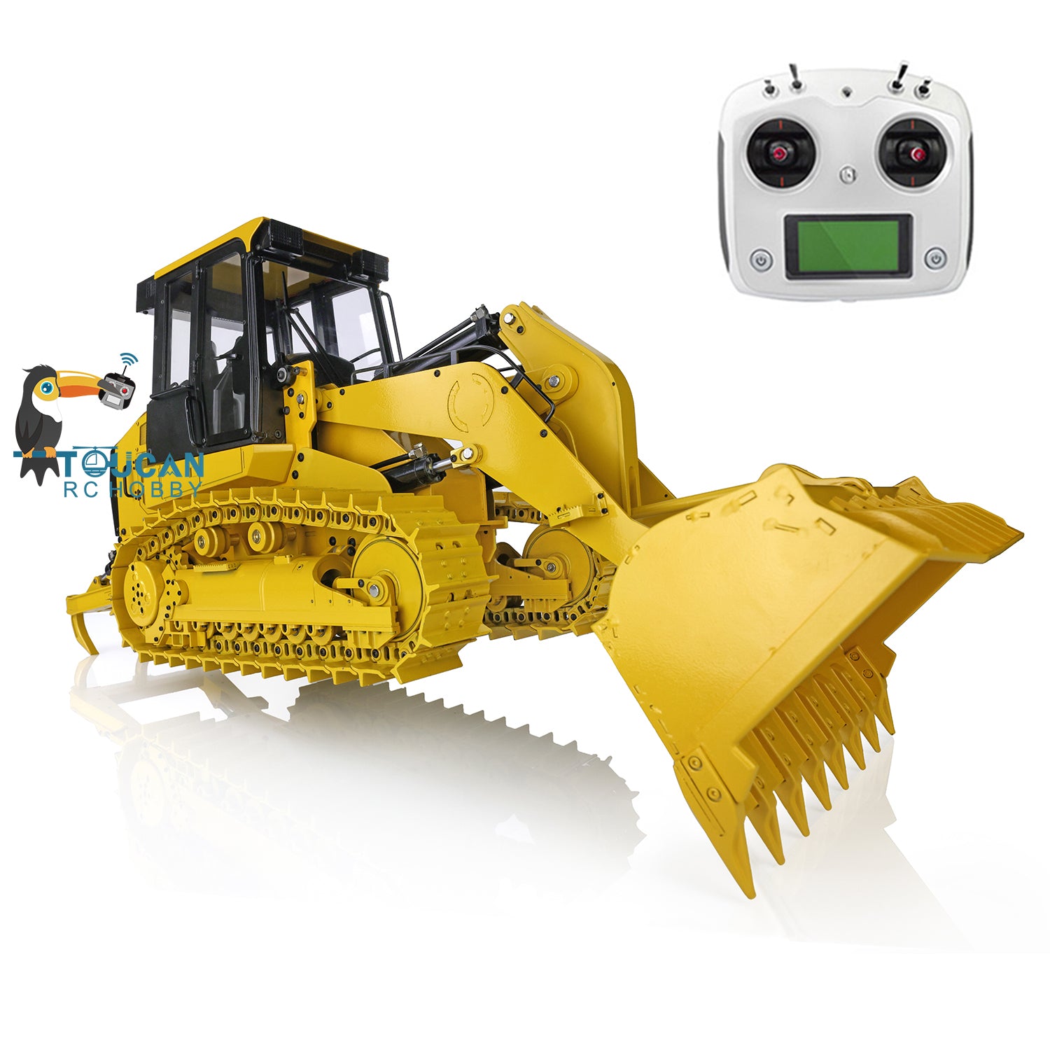 JDM 188 963D 1/14 Scale Metal Tracked RC Hydraulic Loader - Pre-Order Now | Almost Ready to Run with FS-I6S Controller, Light & Sound Effects | Perfect for Construction Simulation, Backyard Digging & RC Enthusiasts