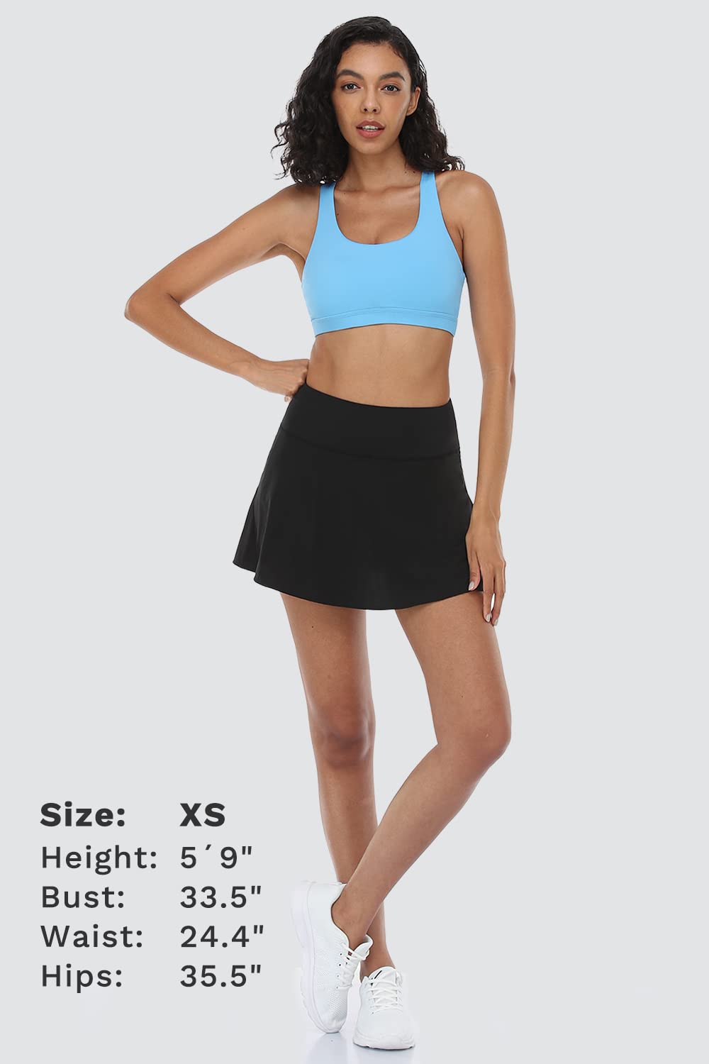 Songful Pleated Tennis Skirt for Women - High Waisted Athletic Golf Skort with Pockets - Perfect for Running, Tennis, Golf & Casual Wear