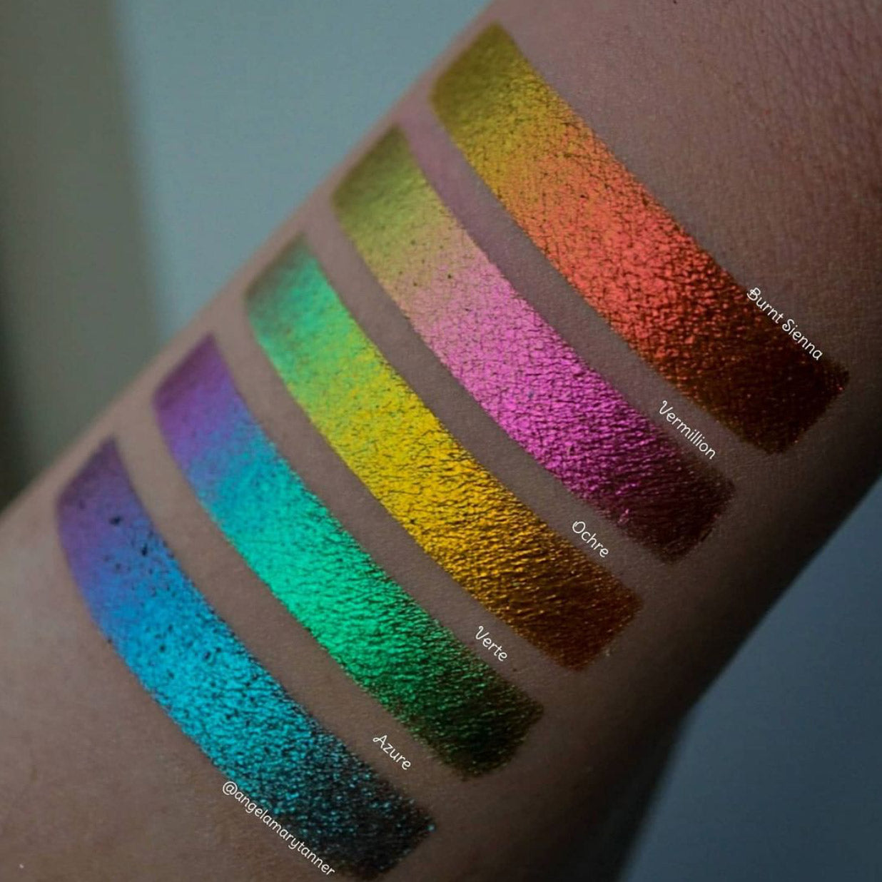 Burnt Sienna Deep Iridescent Multichrome Eyeshadow - Long Lasting Pigmented Makeup for Day & Night Looks
