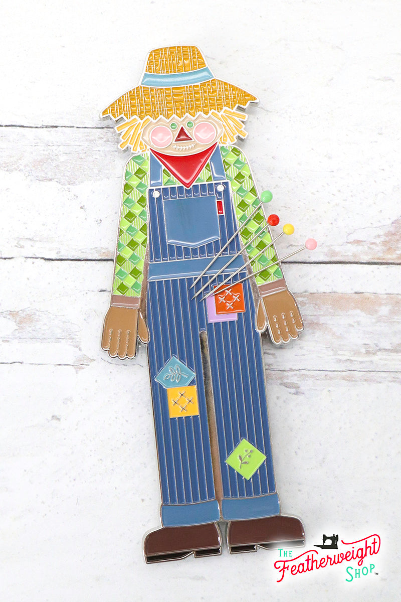 Lori Holt Autumn Scarecrow Needle Minder - Magnetic Pin Holder for Quilting, Sewing & Embroidery Projects | Perfect for Fall Crafting & Fabric Arts