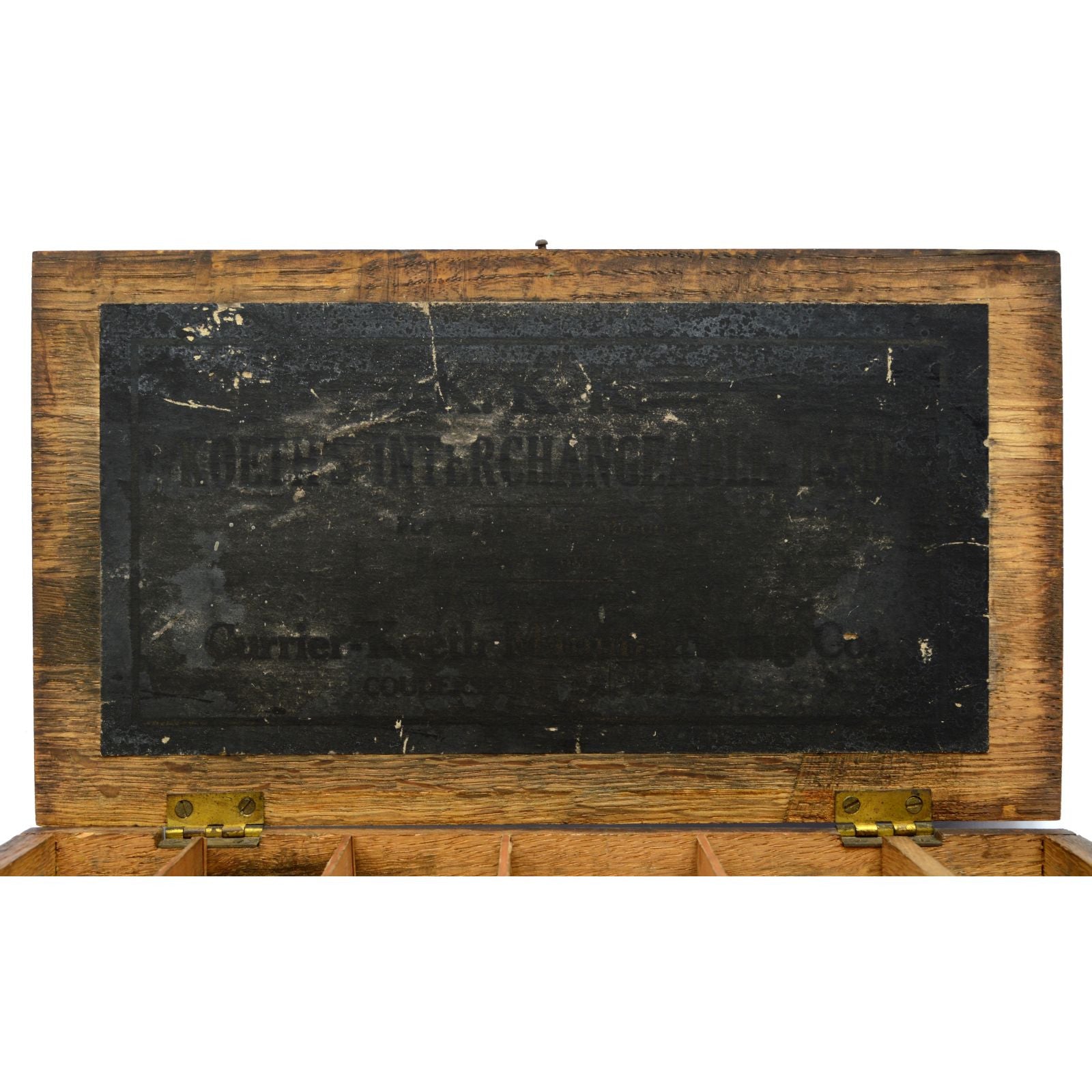 Antique CURRIER & KOETH'S KOMBINATION KIT (KKK) Oak Wood Tool Box - Vintage Interchangeable Multi-Tool Set for Woodworking, DIY Projects & Home Repair