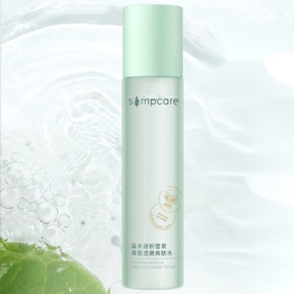 SIMPCARE Centella Asiatica Clear & Tender Facial Toner for Acne-Prone & Sensitive Skin | Hydrating & Soothing Korean Skincare | Perfect for Daily Use & Post-Workout Refreshment
