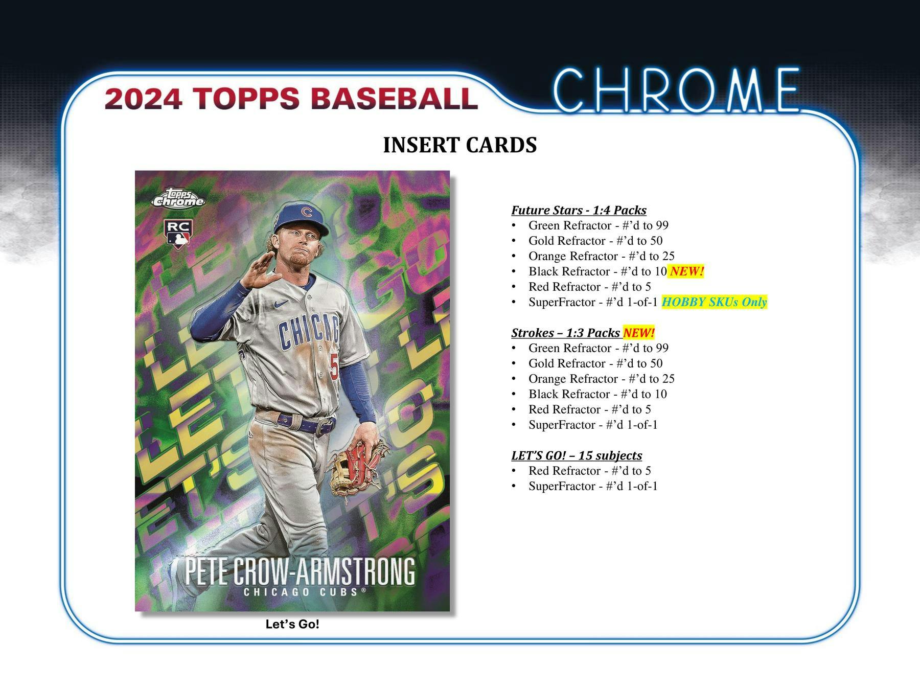 2024 Topps Chrome Baseball Hobby Jumbo Box - Premium Trading Cards Collection for MLB Fans & Collectors - Perfect for Sports Memorabilia, Gifts, and Investment