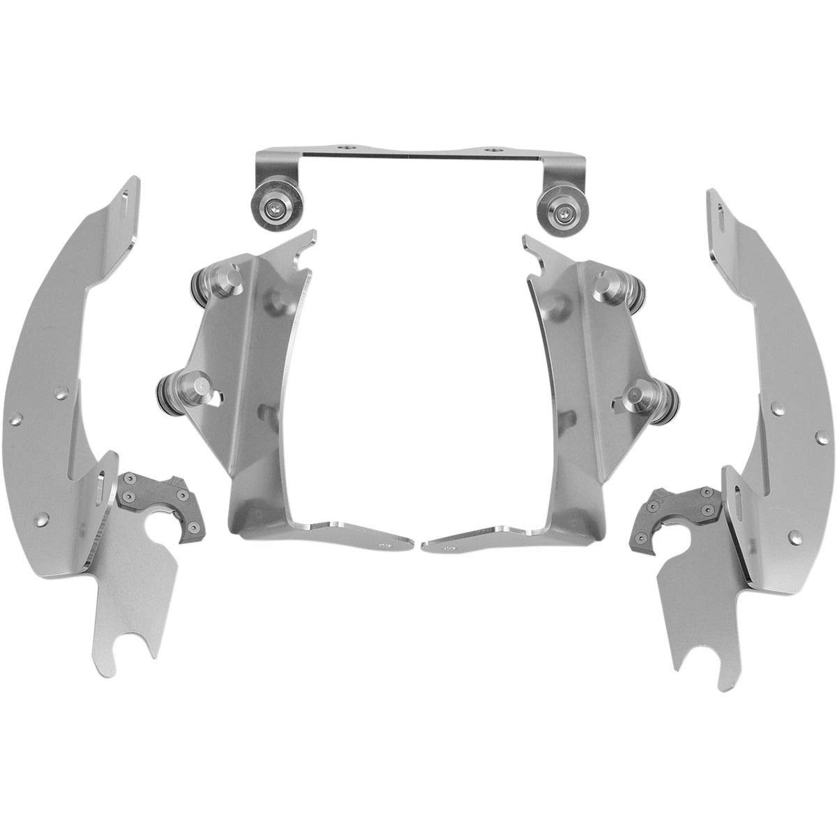 Memphis Shades Trigger Lock Mount Kit for Batwing Fairing - Polished Chrome Finish | Easy Installation for Harley Davidson Motorcycles | Perfect for Long Rides and Highway Cruising