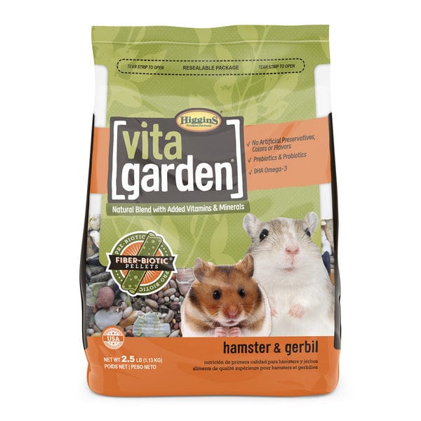 Premium Higgins Vita Garden Hamster & Gerbil Food - Nutrient-Rich Small Pet Food with Natural Ingredients | Perfect for Daily Feeding & Small Animal Nutrition