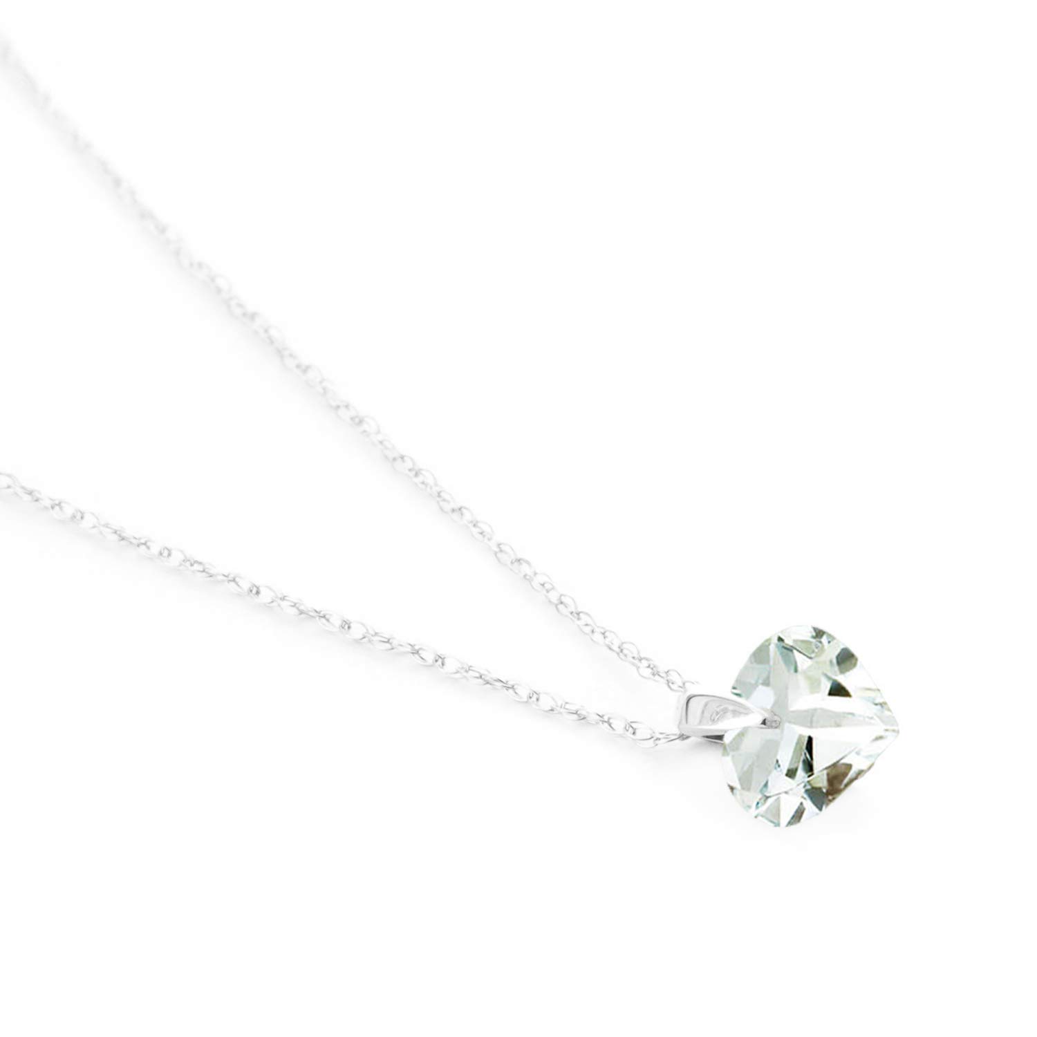 14K Solid Gold Necklace with Natural Aquamarine Gemstone - Elegant Dainty Jewelry for Women, Gift for Her, Birthday, Anniversary, Wedding & Everyday Wear