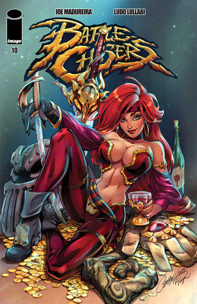 Battle Chasers #10 Cover C by J Scott Campbell - Limited Edition Mature Comic Book - Perfect for Collectors & Comic Enthusiasts