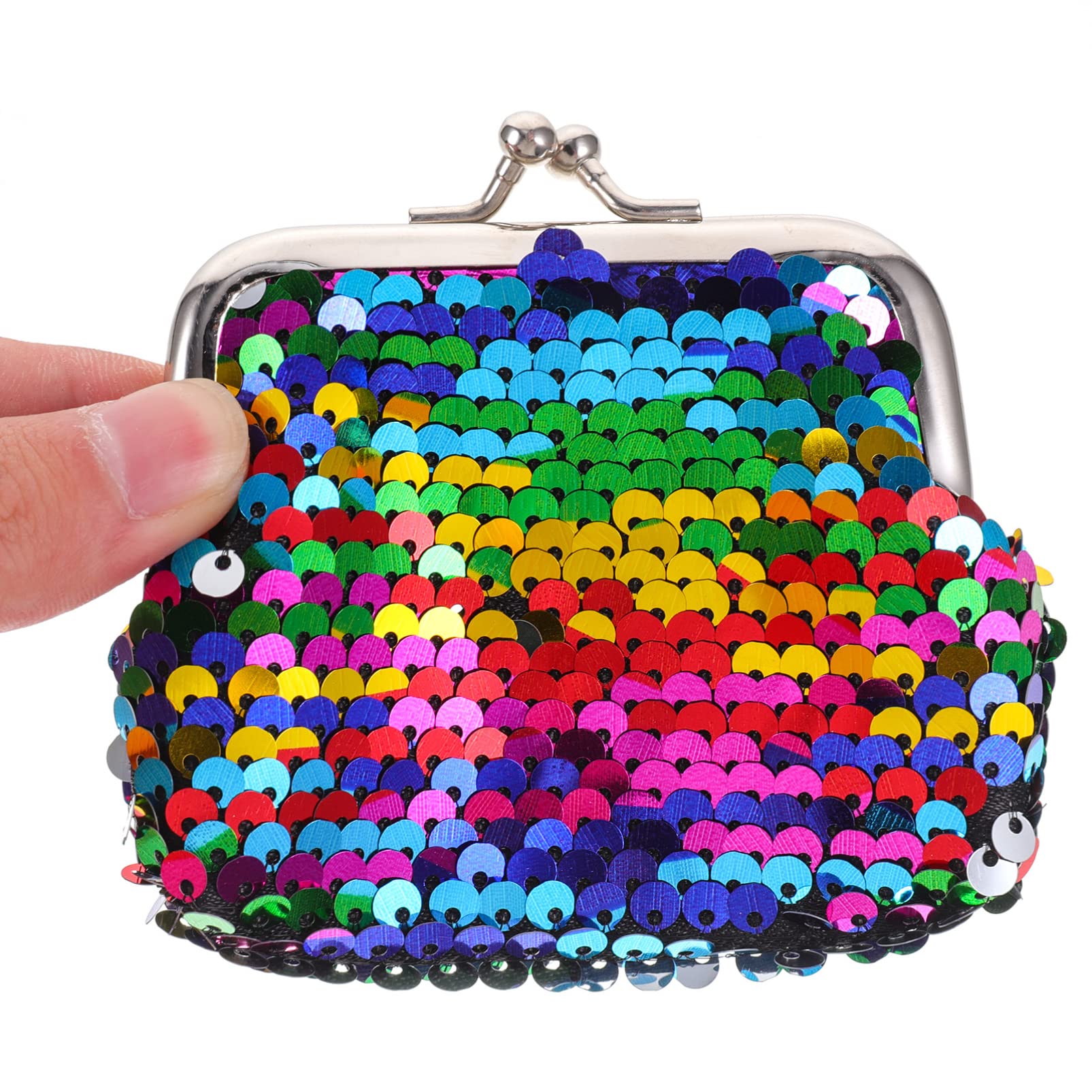 TENDYCOCO Women's Sparkly Sequins Wristlet Clutch Bag - Small Coin Purse & Wallet for Women & Girls - Perfect for Parties, Weddings & Night Out Accessories