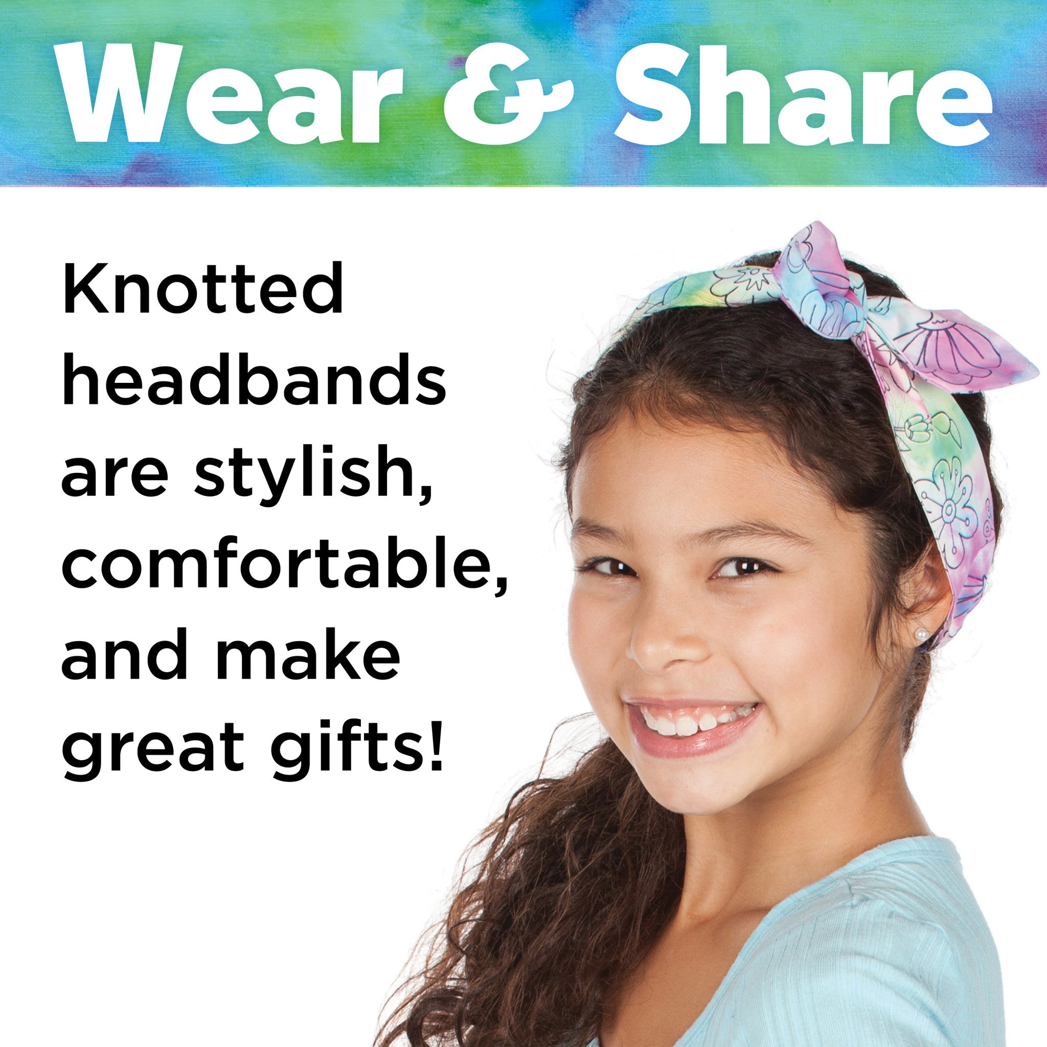 Ice Dye Headbands for Women & Men - Stylish Sweatband for Yoga, Running, Workout & Sports - Trendy Tie-Dye Design #6334000